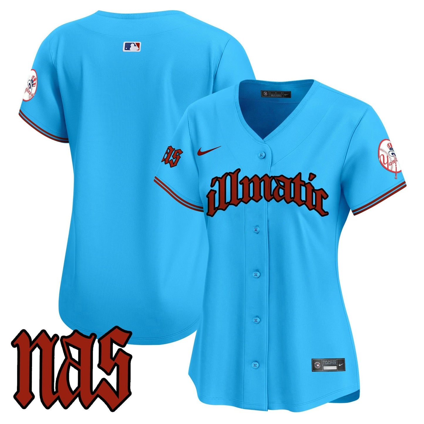 Camisa MLB Women’s New York Nas Illmatic Vapor Premier Limited Jersey