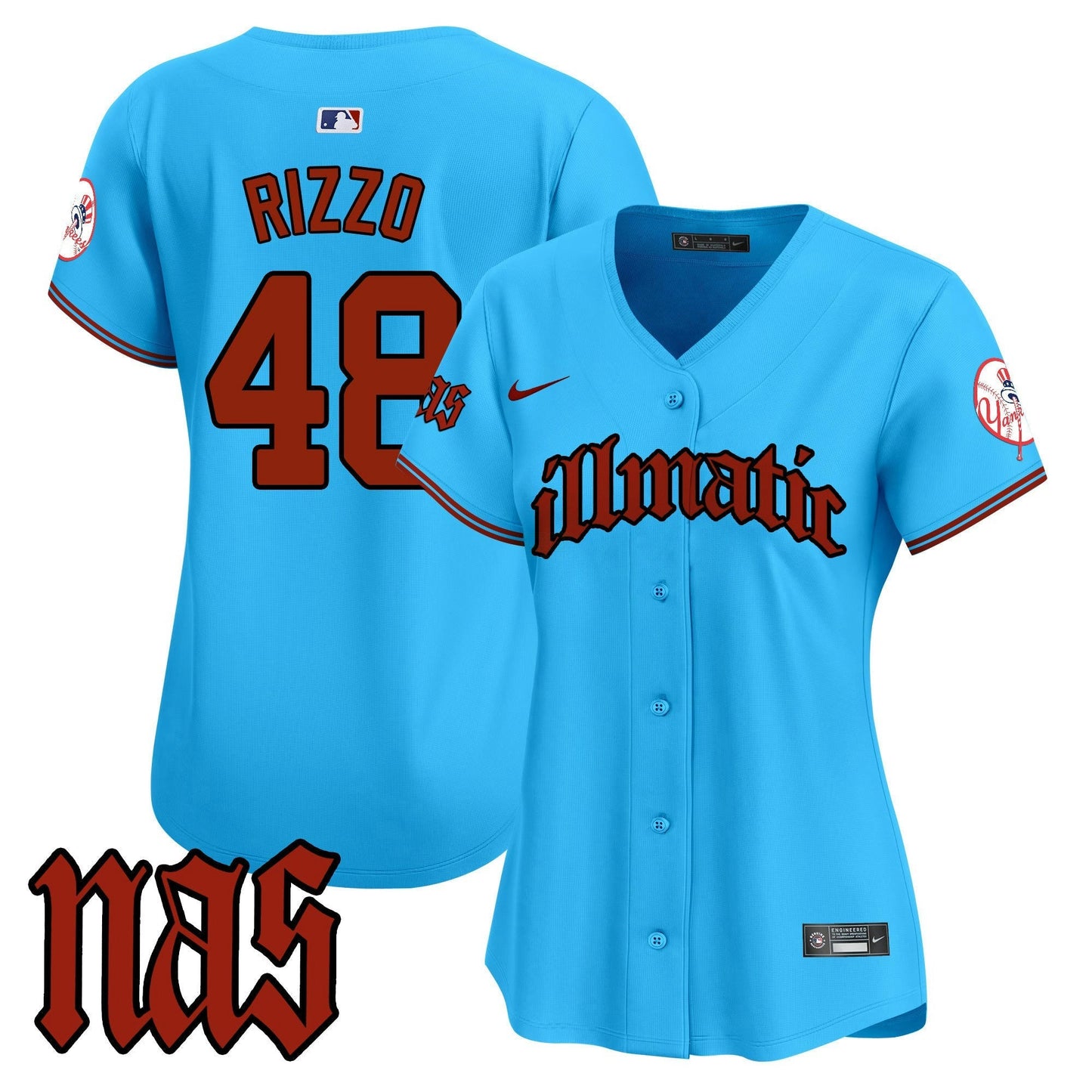 Camisa MLB Women’s New York Nas Illmatic Vapor Premier Limited Jersey