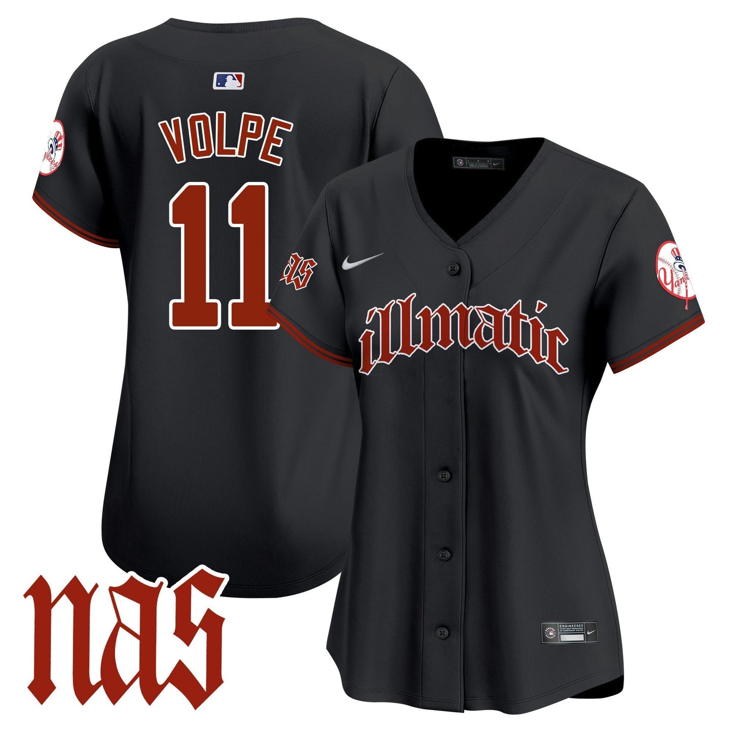 Camisa MLB Women’s New York Nas Illmatic Vapor Premier Limited Jersey
