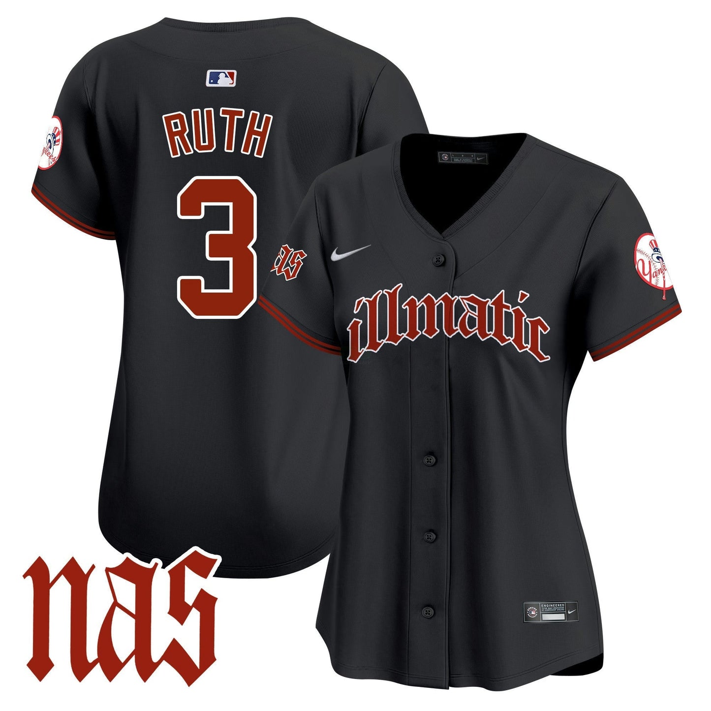 Camisa MLB Women’s New York Nas Illmatic Vapor Premier Limited Jersey