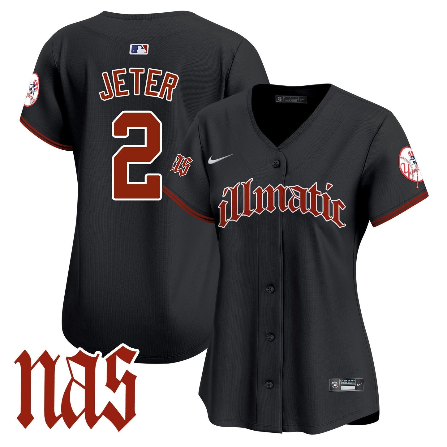 Camisa MLB Women’s New York Nas Illmatic Vapor Premier Limited Jersey