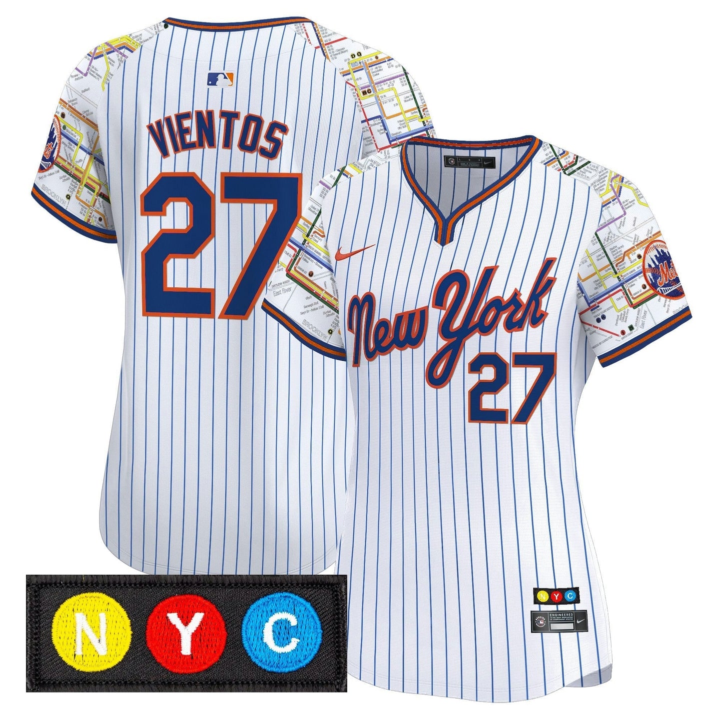 Camisa MLB Women’s New York Subway Style Vapor Premier Limited Jersey – Stitched