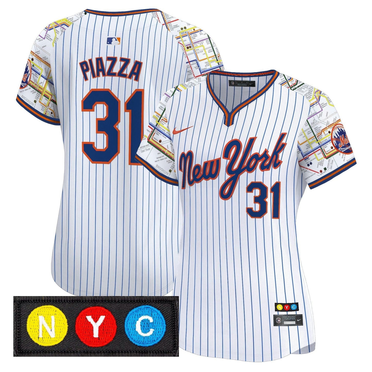 Camisa MLB Women’s New York Subway Style Vapor Premier Limited Jersey – Stitched