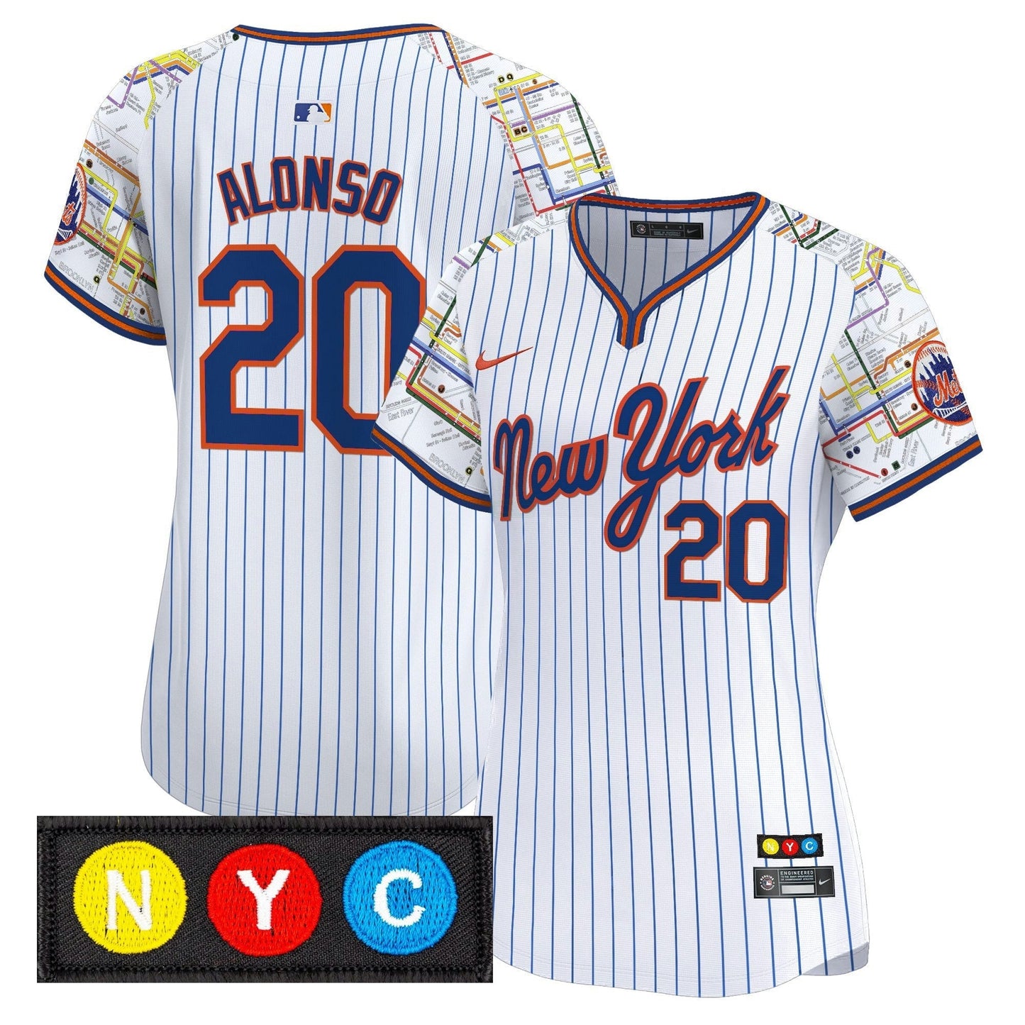 Camisa MLB Women’s New York Subway Style Vapor Premier Limited Jersey – Stitched