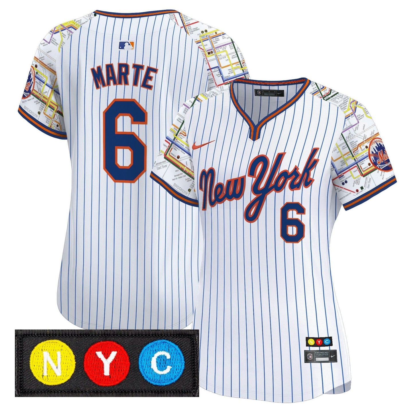 Camisa MLB Women’s New York Subway Style Vapor Premier Limited Jersey – Stitched