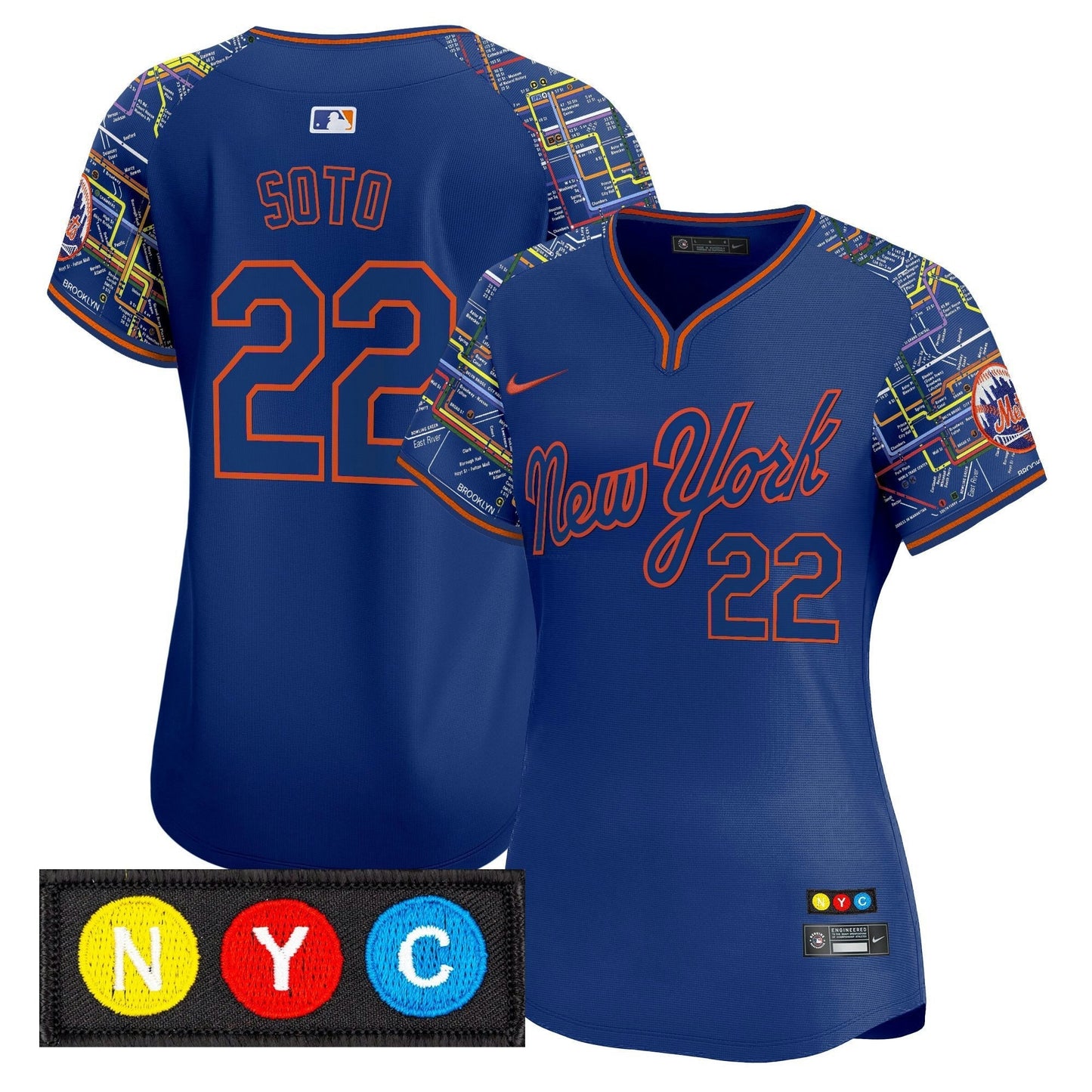 Camisa MLB Women’s New York Subway Style Vapor Premier Limited Jersey – Stitched