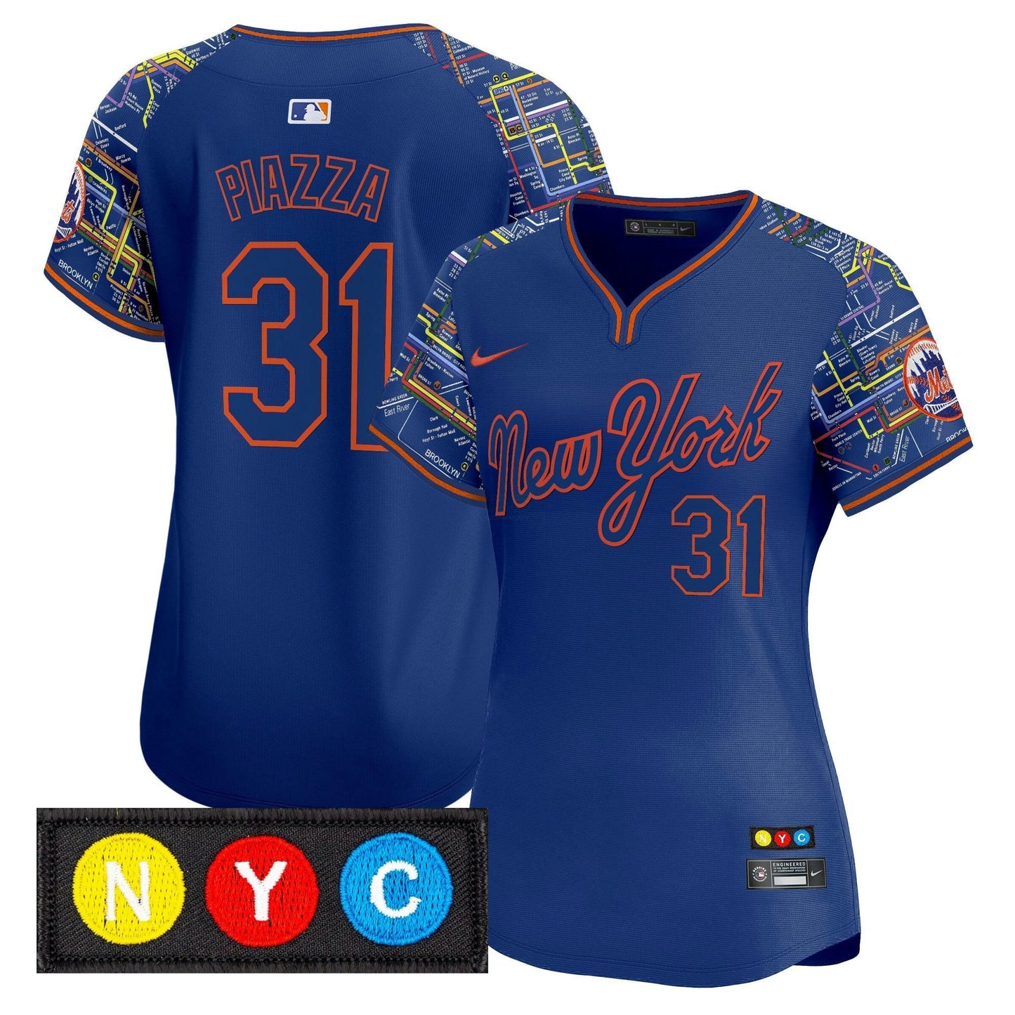 Camisa MLB Women’s New York Subway Style Vapor Premier Limited Jersey – Stitched