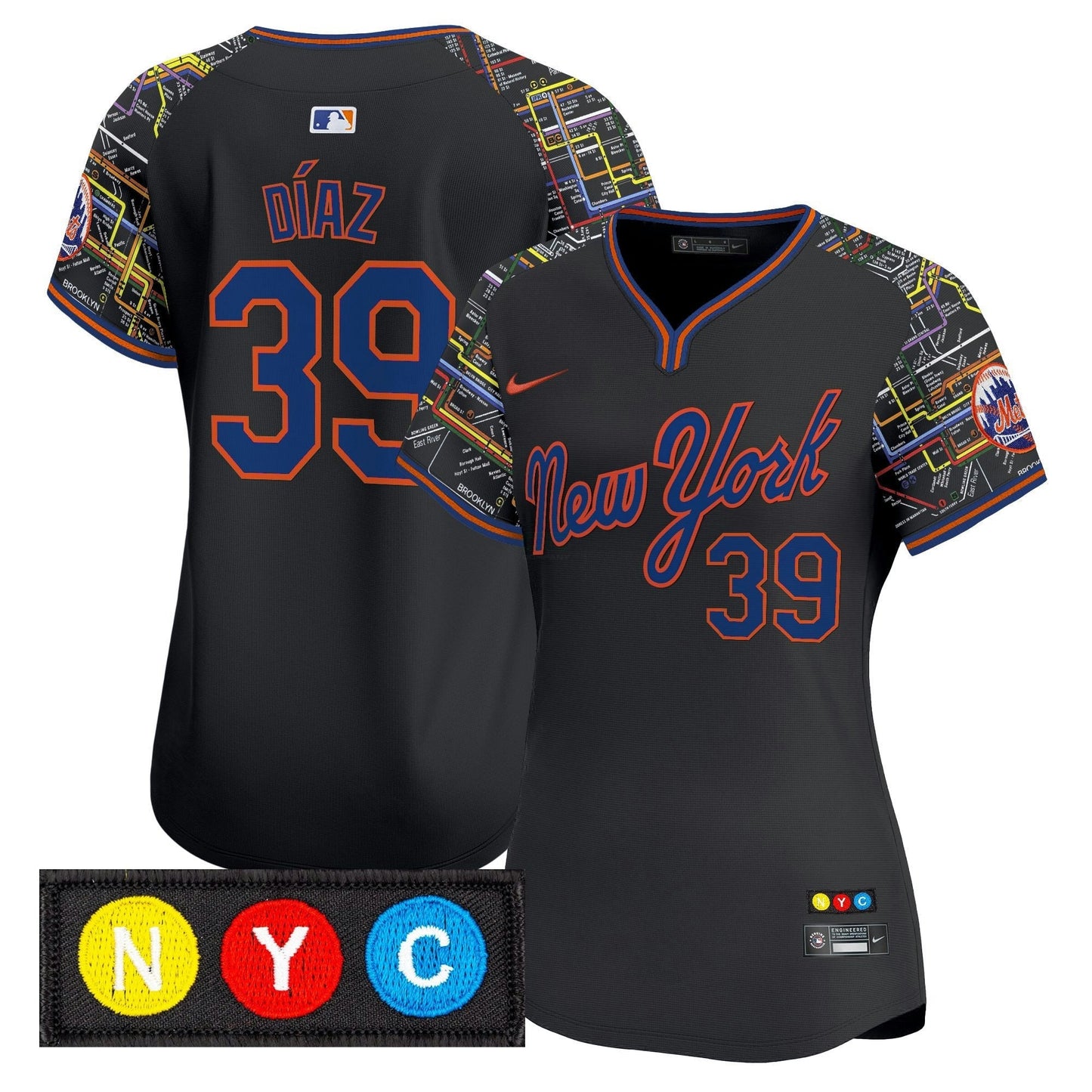 Camisa MLB Women’s New York Subway Style Vapor Premier Limited Jersey – Stitched