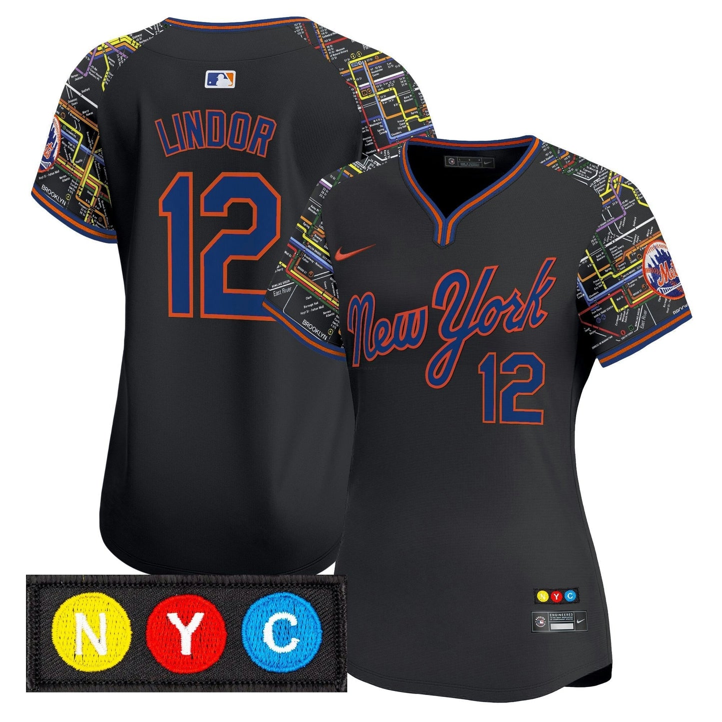 Camisa MLB Women’s New York Subway Style Vapor Premier Limited Jersey – Stitched