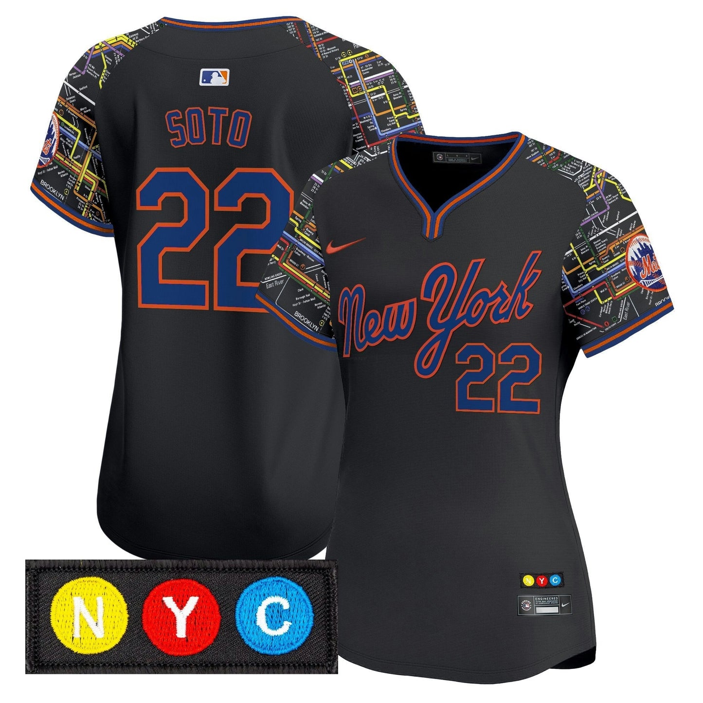 Camisa MLB Women’s New York Subway Style Vapor Premier Limited Jersey – Stitched