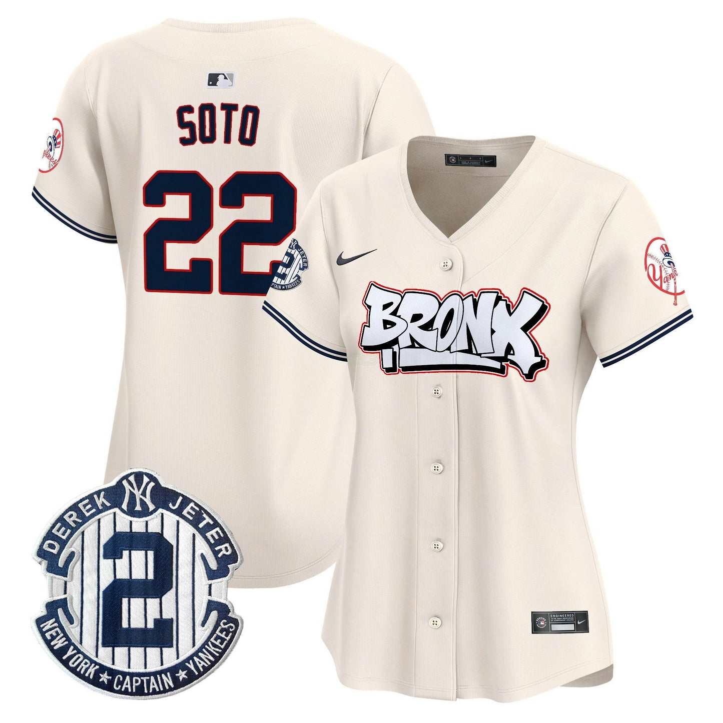 Camisa MLB Women’s New York The Bronx Graffiti Vapor Premier Limited Jersey V4