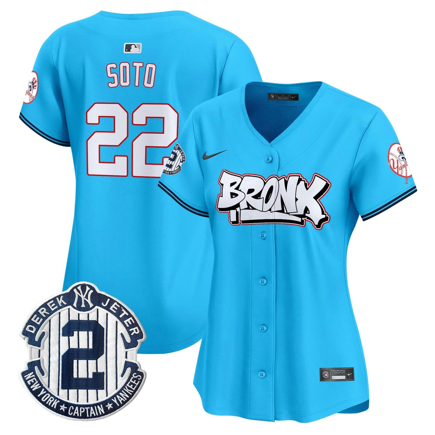 Camisa MLB Women’s New York The Bronx Graffiti Vapor Premier Limited Jersey V4