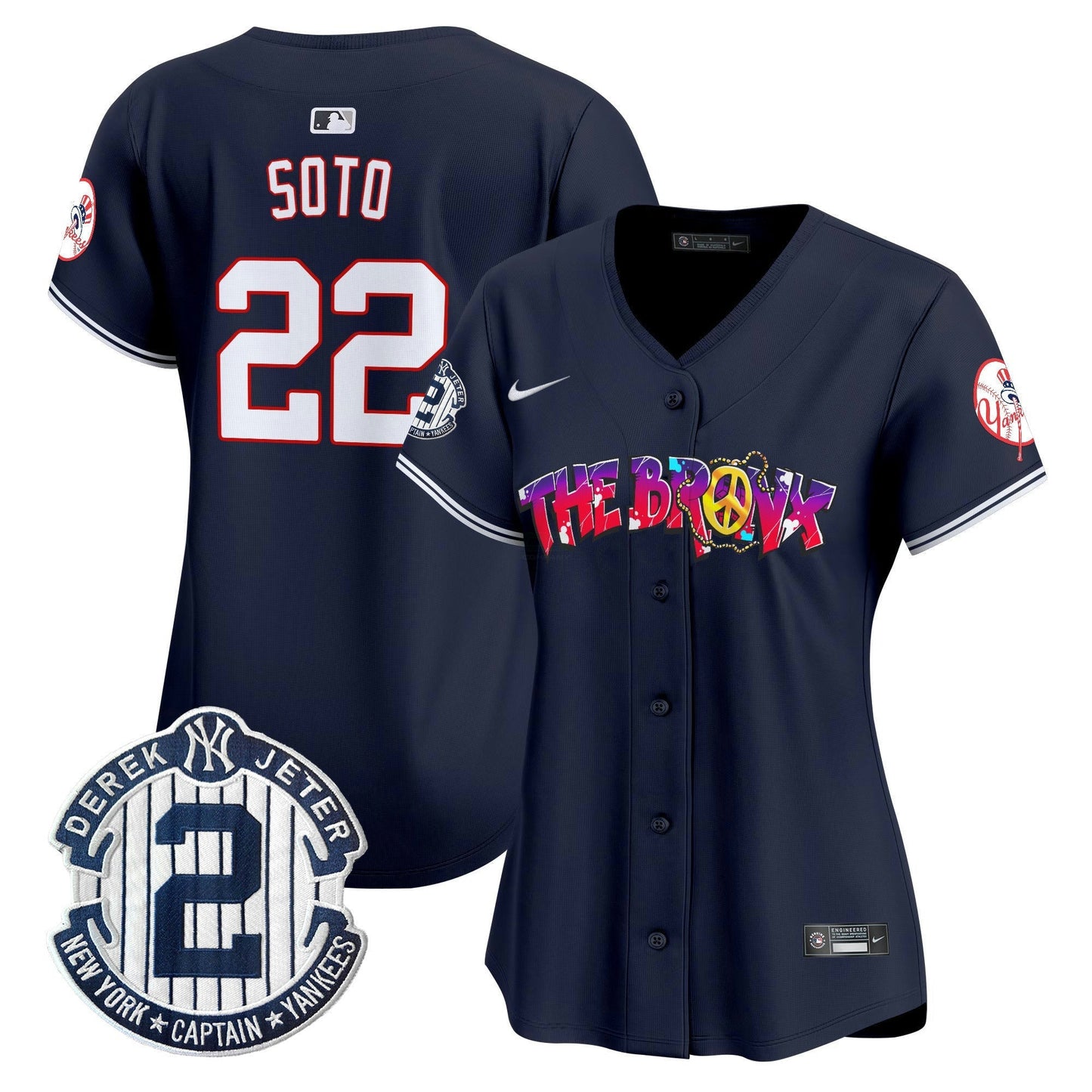 Camisa MLB Women’s New York The Bronx Graffiti Vapor Premier Limited Jersey V7