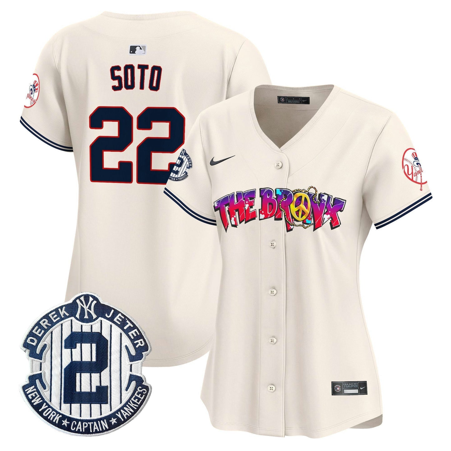 Camisa MLB Women’s New York The Bronx Graffiti Vapor Premier Limited Jersey V7