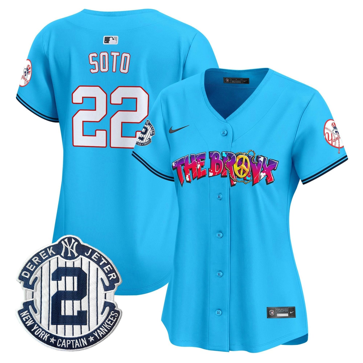 Camisa MLB Women’s New York The Bronx Graffiti Vapor Premier Limited Jersey V7