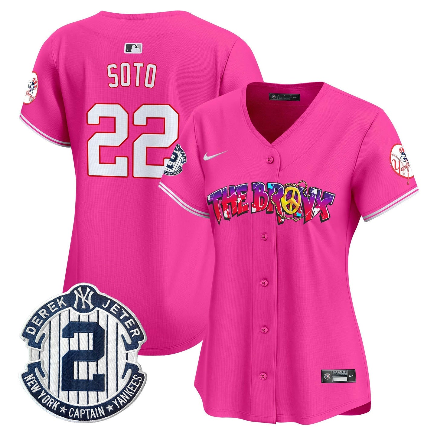 Camisa MLB Women’s New York The Bronx Graffiti Vapor Premier Limited Jersey V7