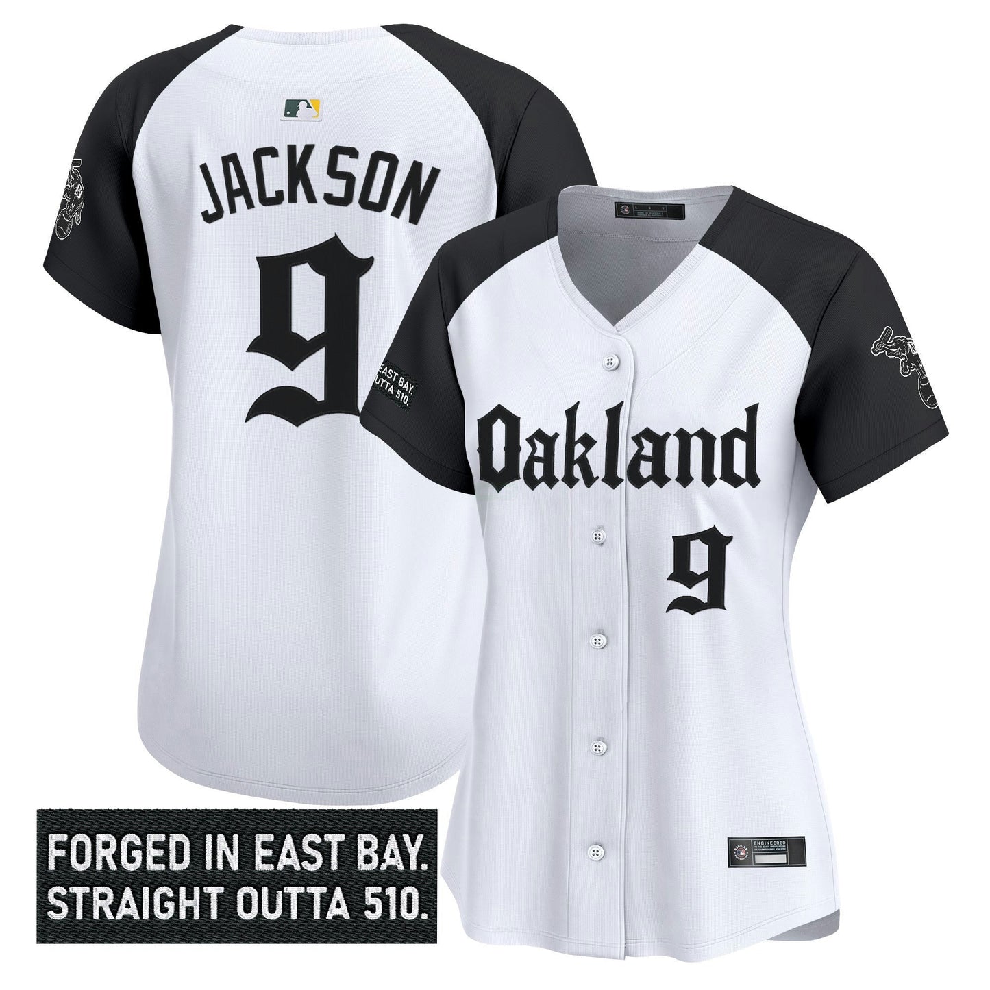 Camisa MLB Women’s Oakland ‘Gothic East Bay Edition’ Vapor Premier Limited Jersey