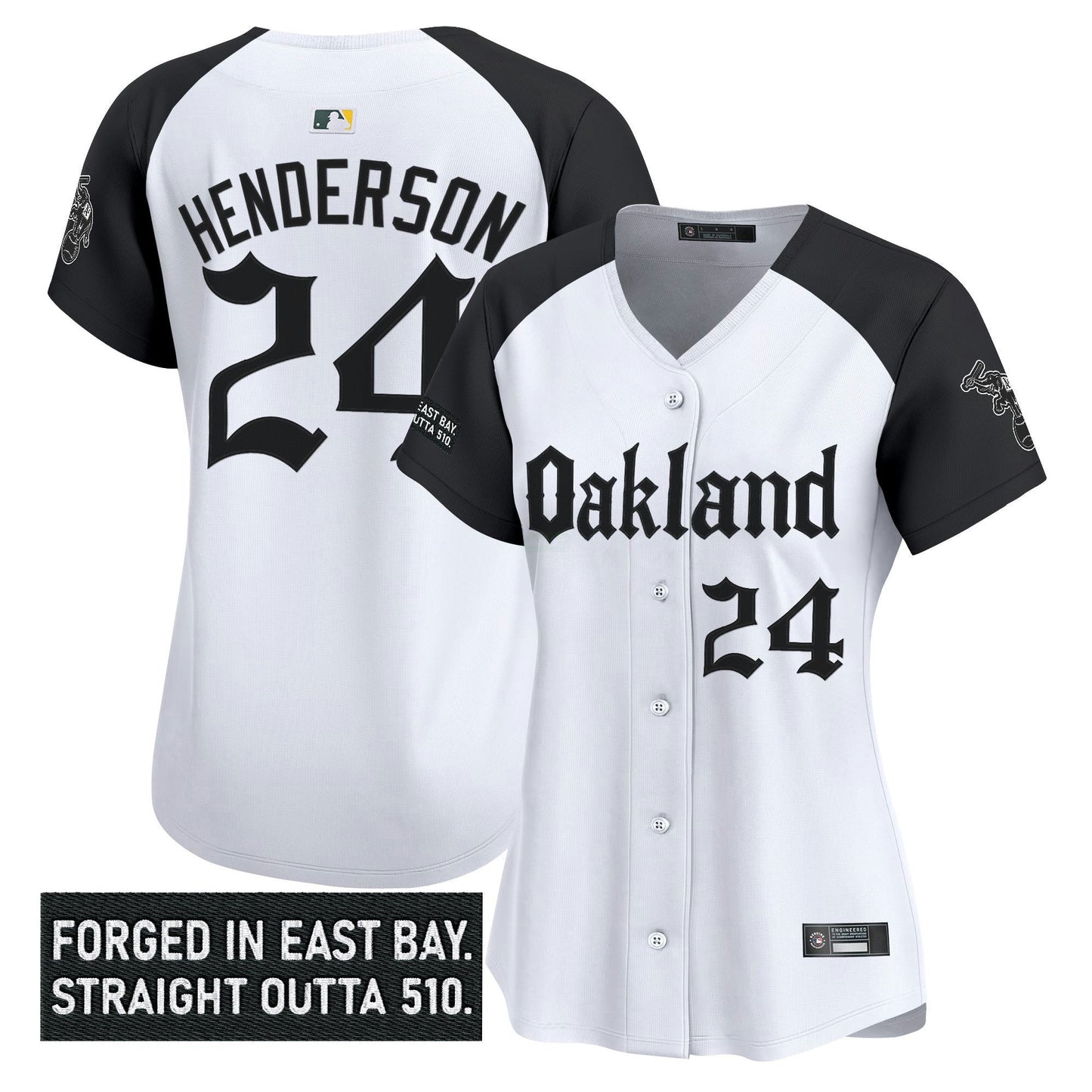 Camisa MLB Women’s Oakland ‘Gothic East Bay Edition’ Vapor Premier Limited Jersey
