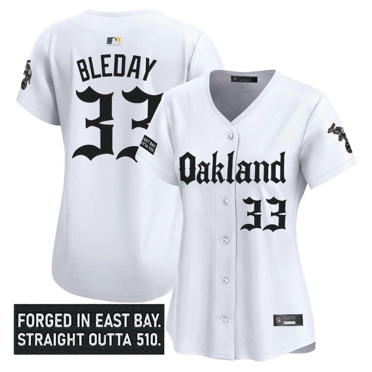 Camisa MLB Women’s Oakland ‘Gothic East Bay Edition’ Vapor Premier Limited Jersey
