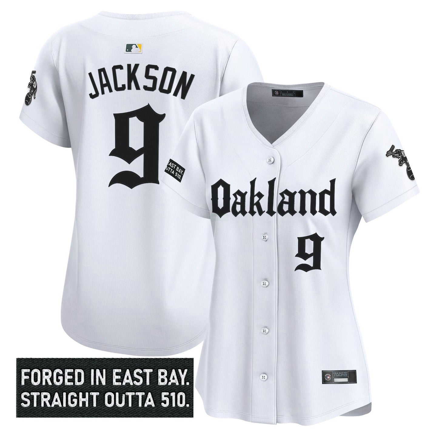 Camisa MLB Women’s Oakland ‘Gothic East Bay Edition’ Vapor Premier Limited Jersey