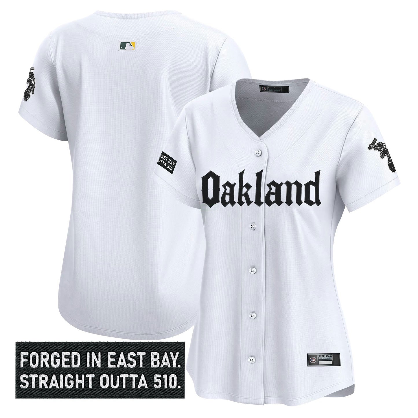 Camisa MLB Women’s Oakland ‘Gothic East Bay Edition’ Vapor Premier Limited Jersey