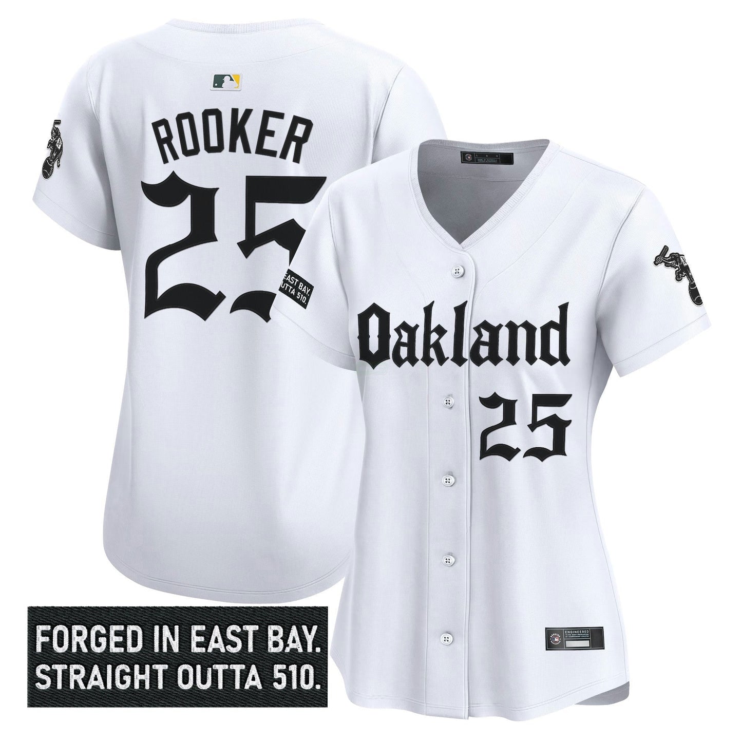 Camisa MLB Women’s Oakland ‘Gothic East Bay Edition’ Vapor Premier Limited Jersey