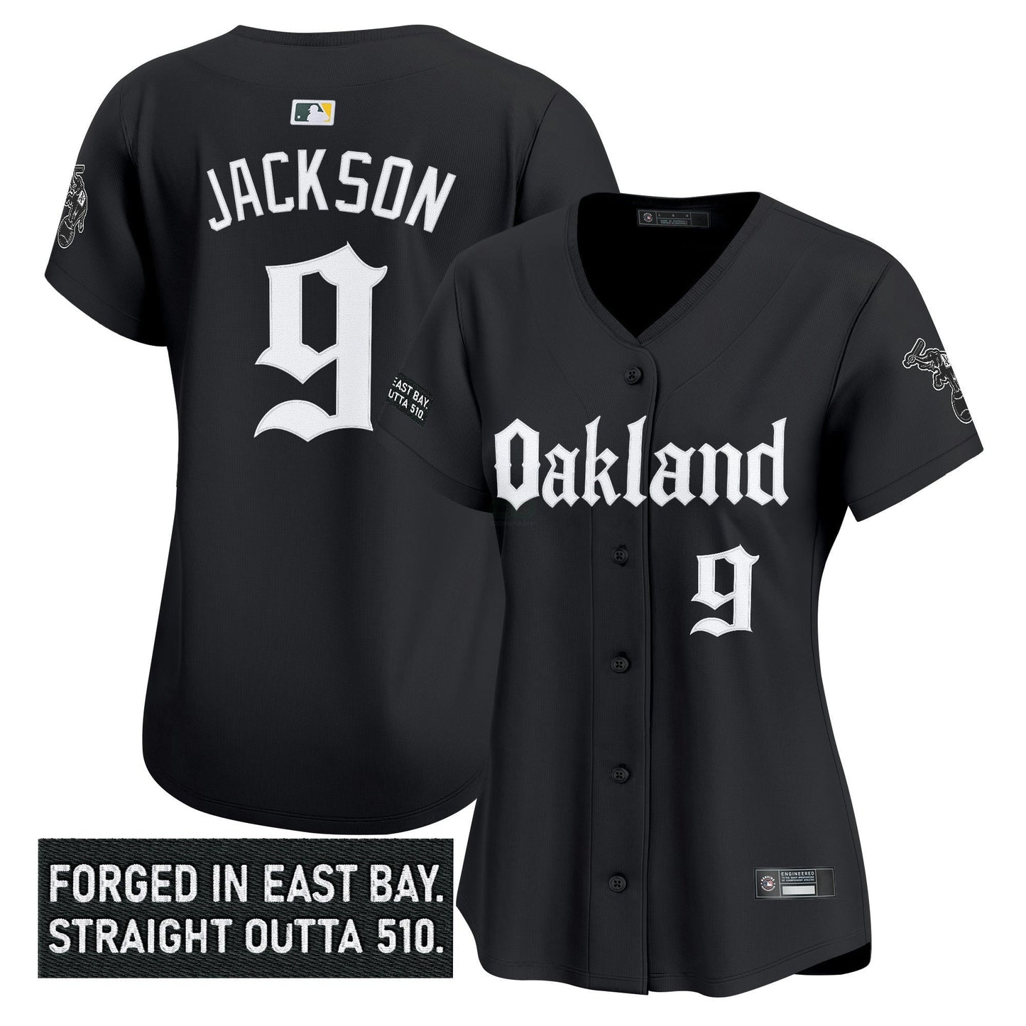 Camisa MLB Women’s Oakland ‘Gothic East Bay Edition’ Vapor Premier Limited Jersey