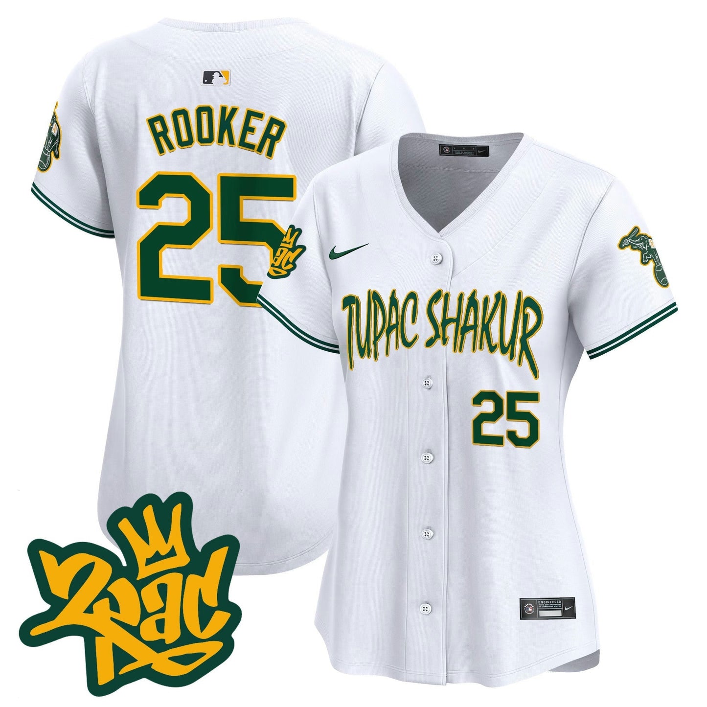 Camisa MLB Women’s Oakland Tupac Shakur Vapor Premier Limited Jersey