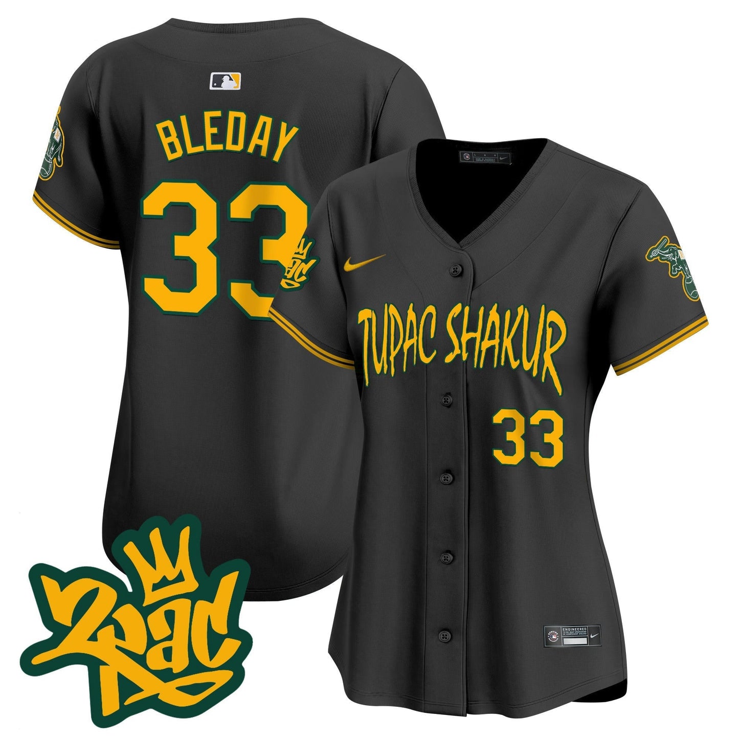 Camisa MLB Women’s Oakland Tupac Shakur Vapor Premier Limited Jersey