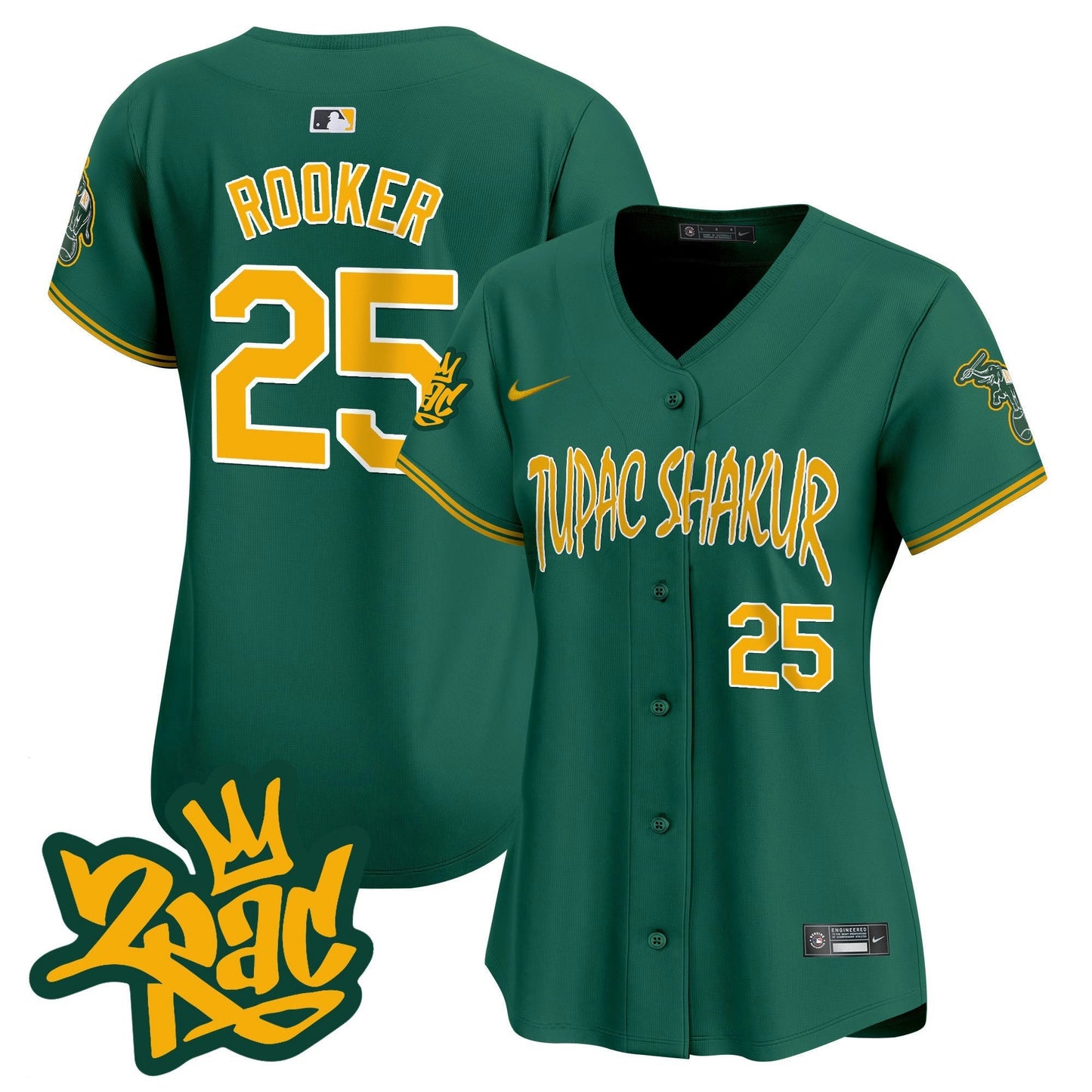 Camisa MLB Women’s Oakland Tupac Shakur Vapor Premier Limited Jersey