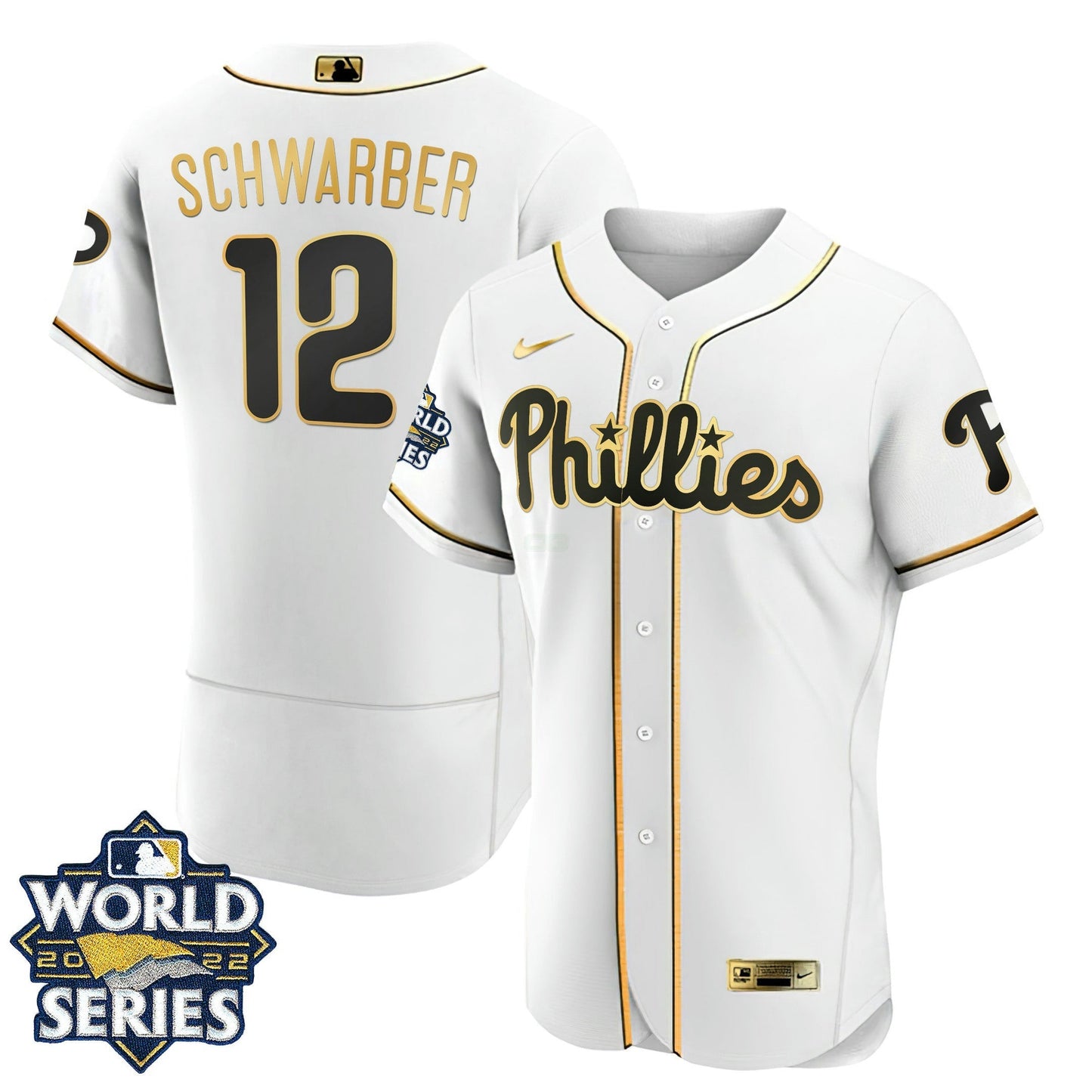 Camisa MLB Women’s Philadelphia Gold 2022 World Series Jersey