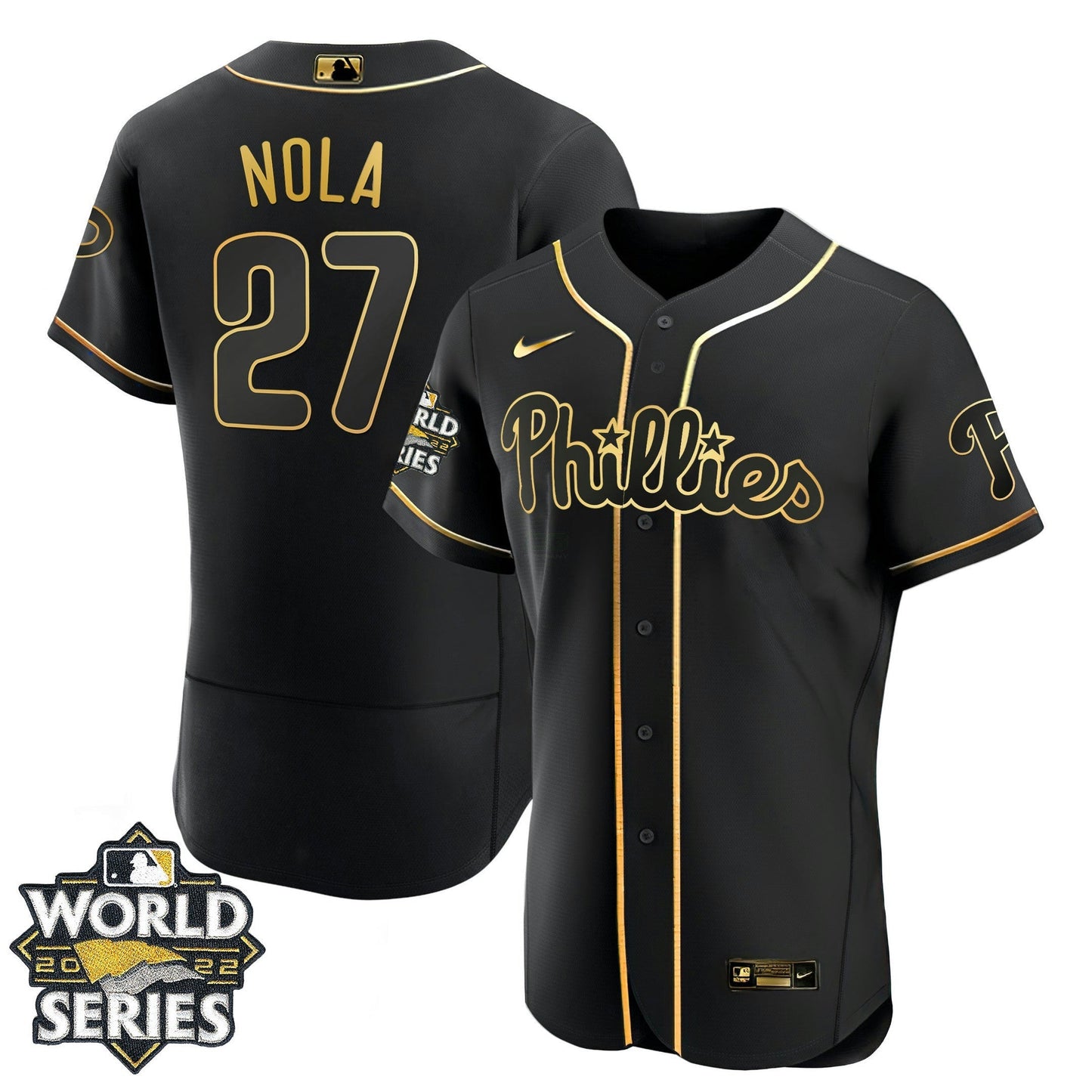 Camisa MLB Women’s Philadelphia Gold 2022 World Series Jersey
