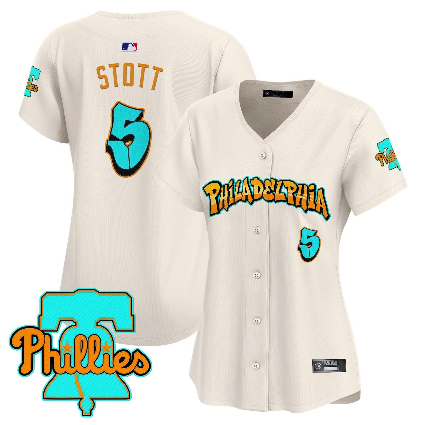 Camisa MLB Women’s Philadelphia ‘Graffiti Broad Street Edition’ Vapor Premier Limited Jersey