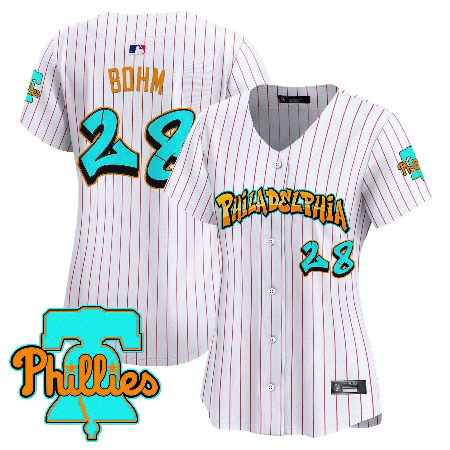 Camisa MLB Women’s Philadelphia ‘Graffiti Broad Street Edition’ Vapor Premier Limited Jersey