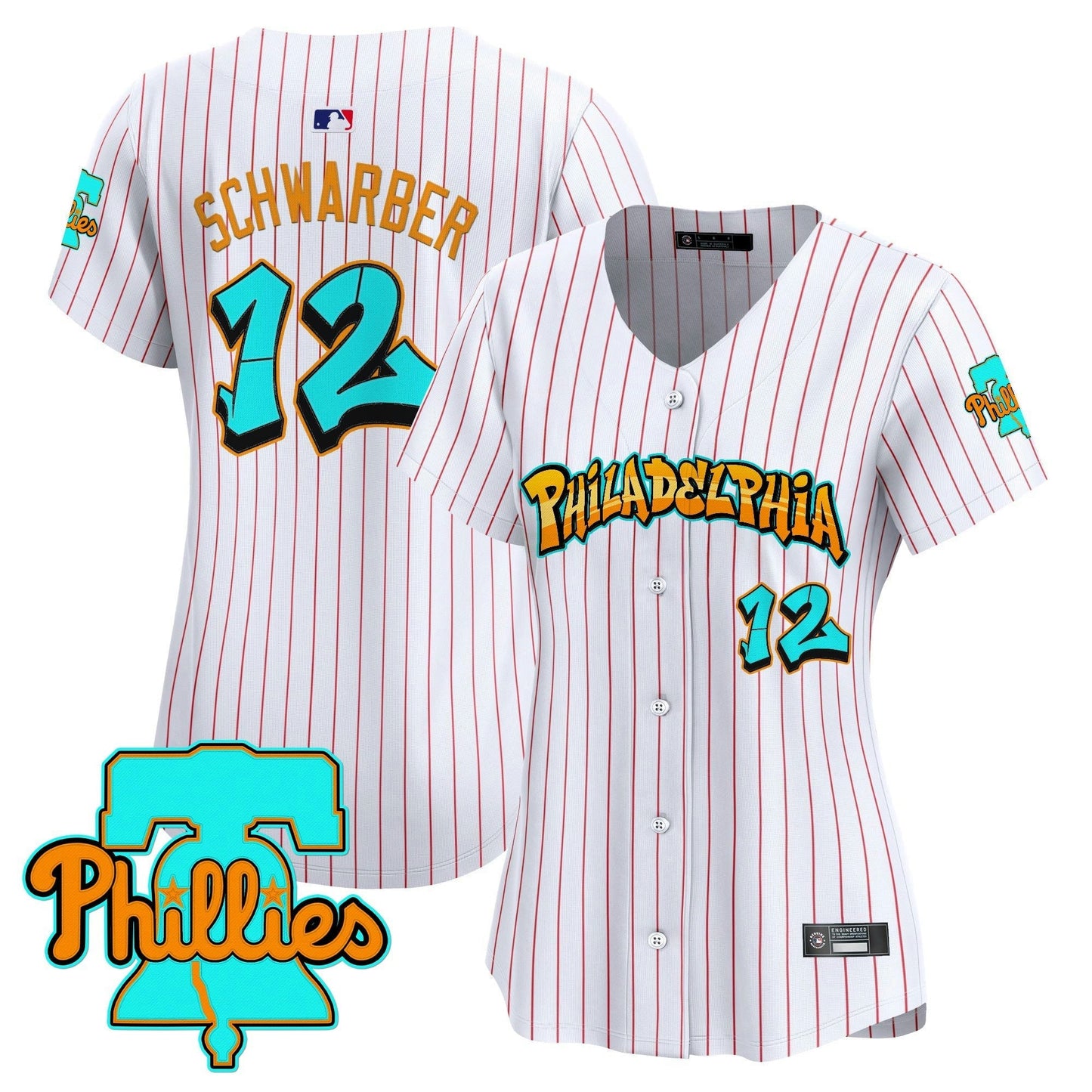 Camisa MLB Women’s Philadelphia ‘Graffiti Broad Street Edition’ Vapor Premier Limited Jersey