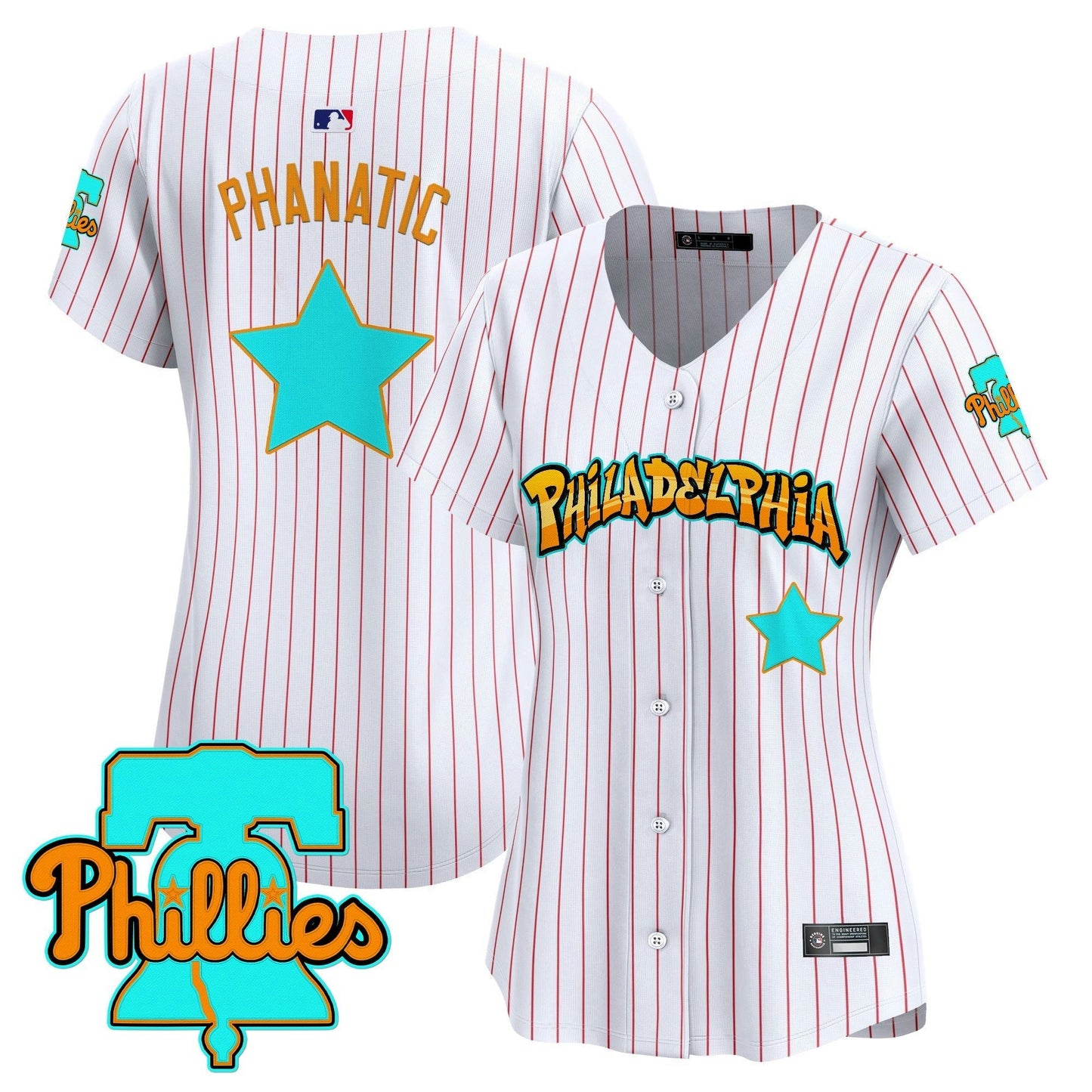 Camisa MLB Women’s Philadelphia ‘Graffiti Broad Street Edition’ Vapor Premier Limited Jersey