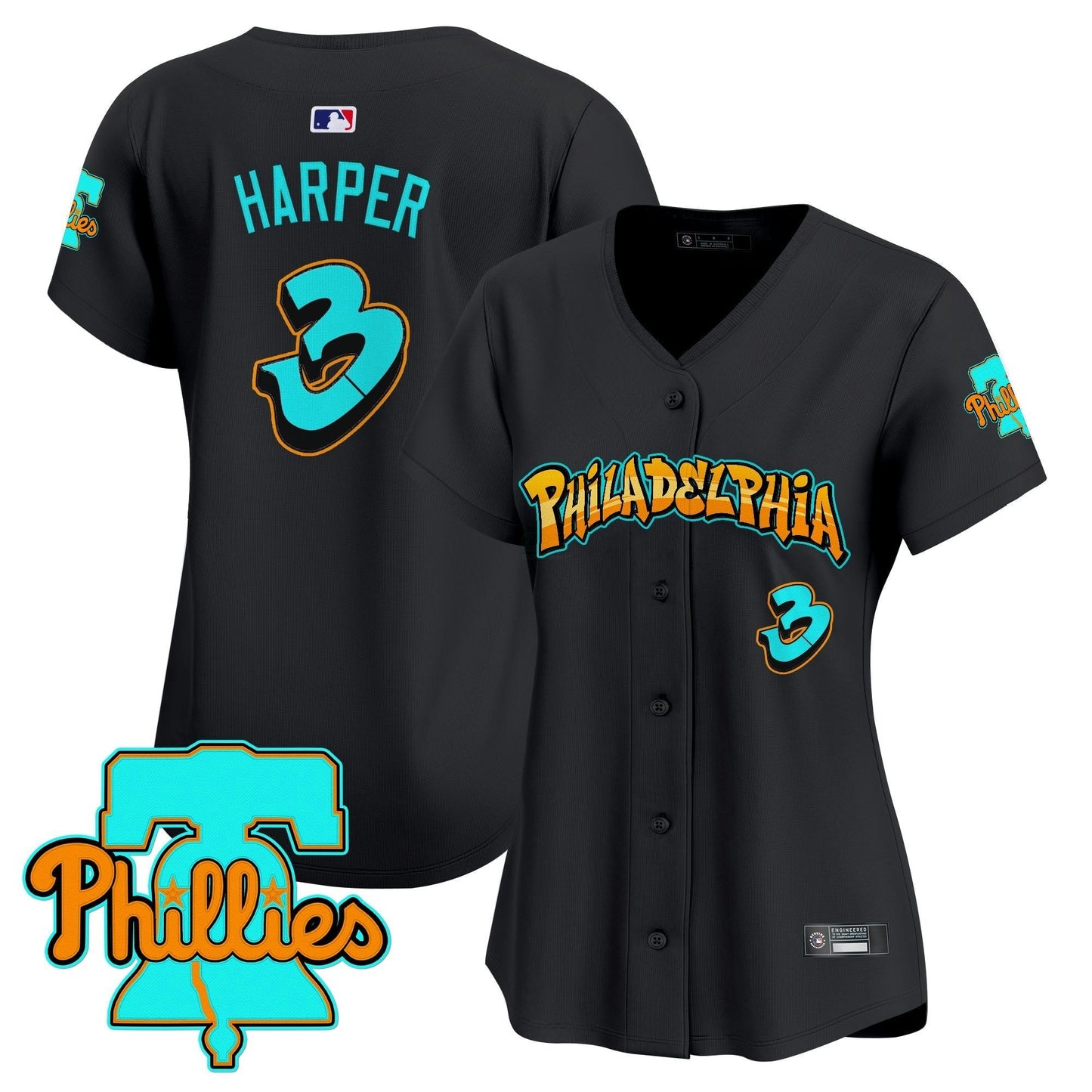 Camisa MLB Women’s Philadelphia ‘Graffiti Broad Street Edition’ Vapor Premier Limited Jersey