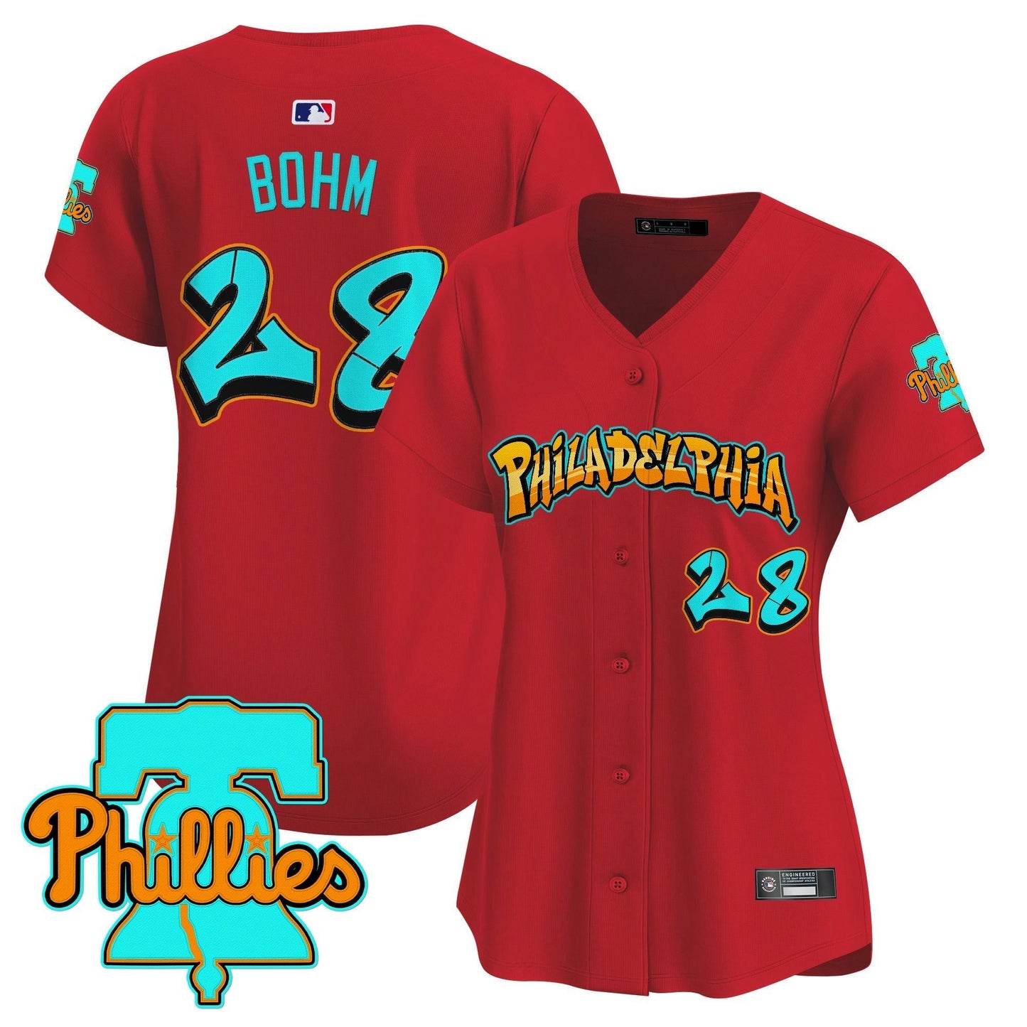Camisa MLB Women’s Philadelphia ‘Graffiti Broad Street Edition’ Vapor Premier Limited Jersey