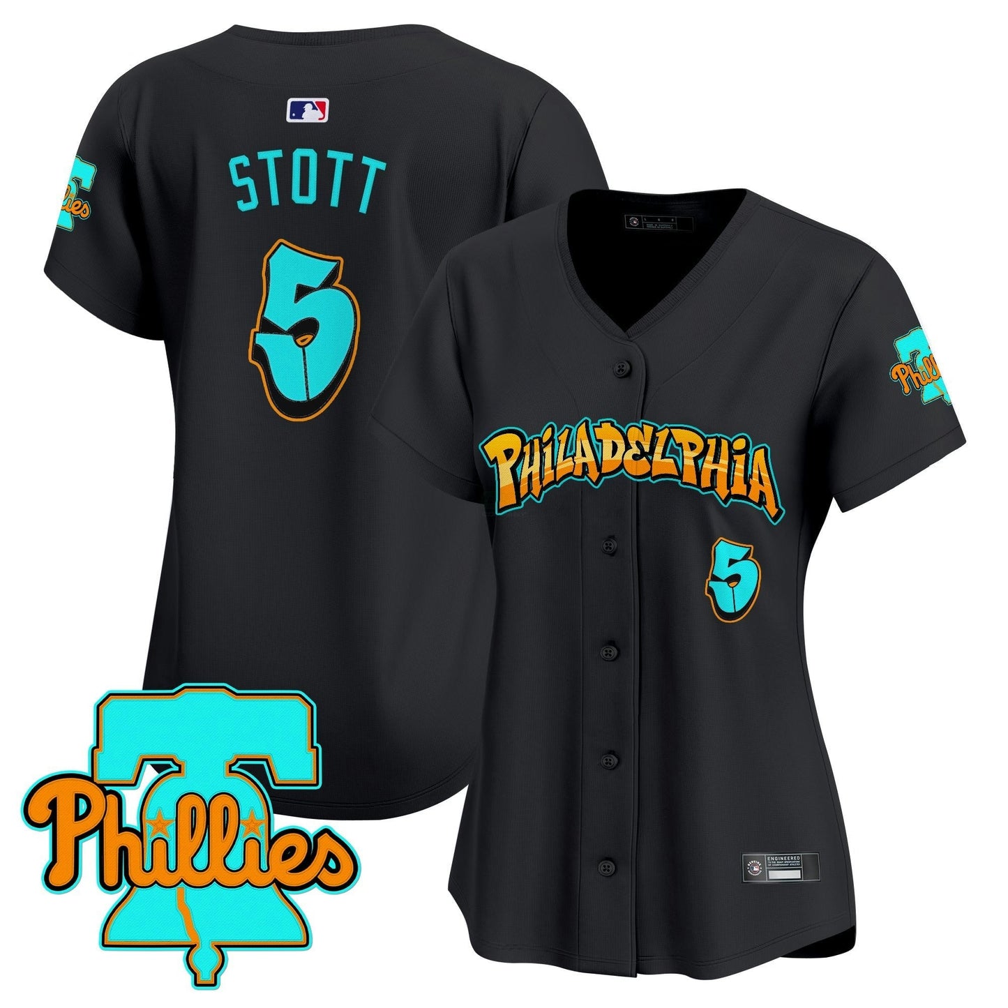 Camisa MLB Women’s Philadelphia ‘Graffiti Broad Street Edition’ Vapor Premier Limited Jersey