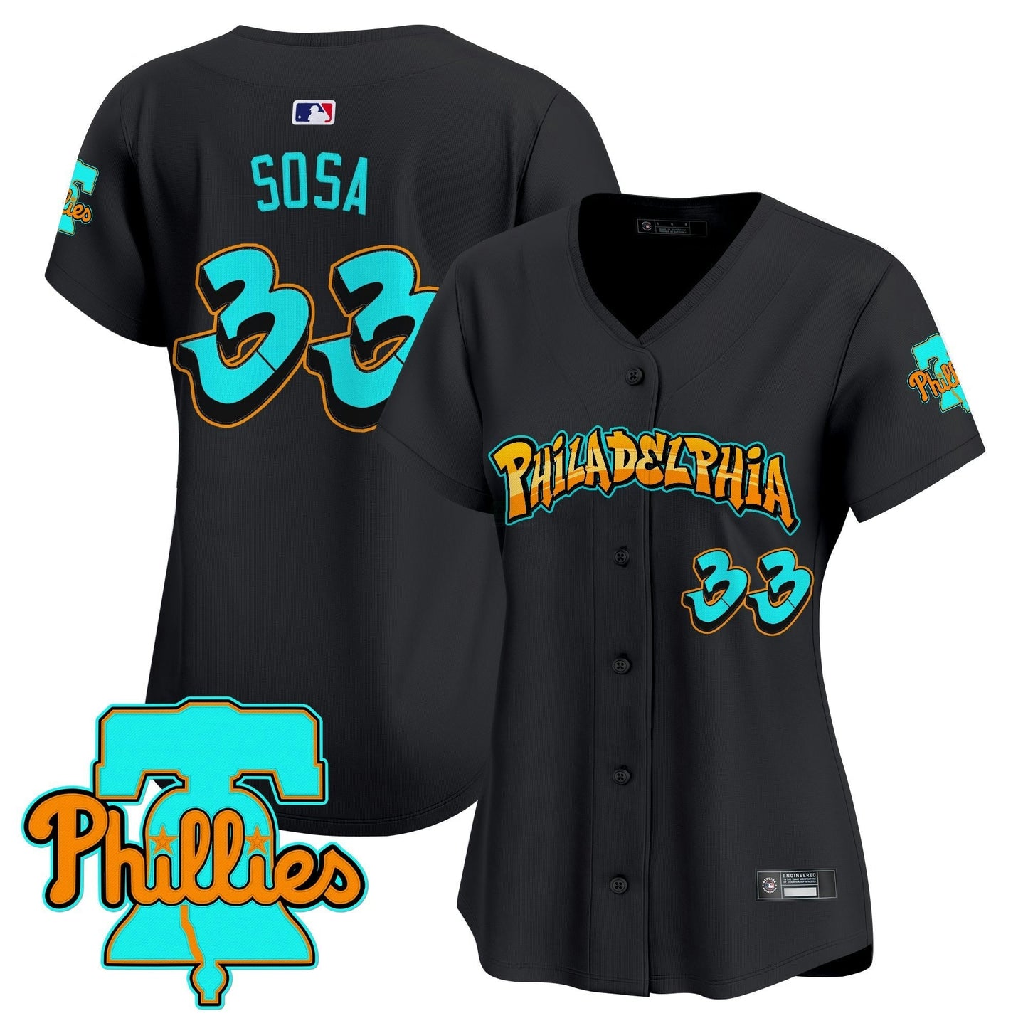 Camisa MLB Women’s Philadelphia ‘Graffiti Broad Street Edition’ Vapor Premier Limited Jersey