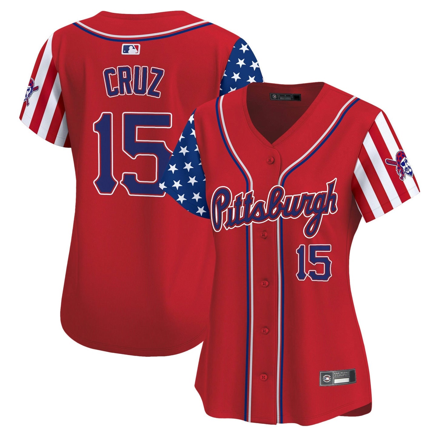 Camisa MLB Women’s Pittsburgh 2025 Independence Day Vapor Premier Limited Jersey