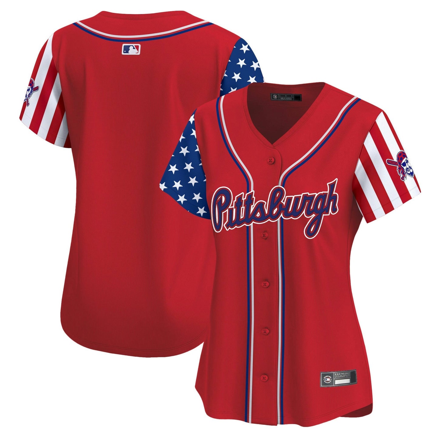 Camisa MLB Women’s Pittsburgh 2025 Independence Day Vapor Premier Limited Jersey