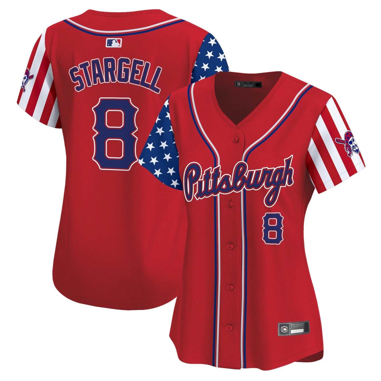 Camisa MLB Women’s Pittsburgh 2025 Independence Day Vapor Premier Limited Jersey