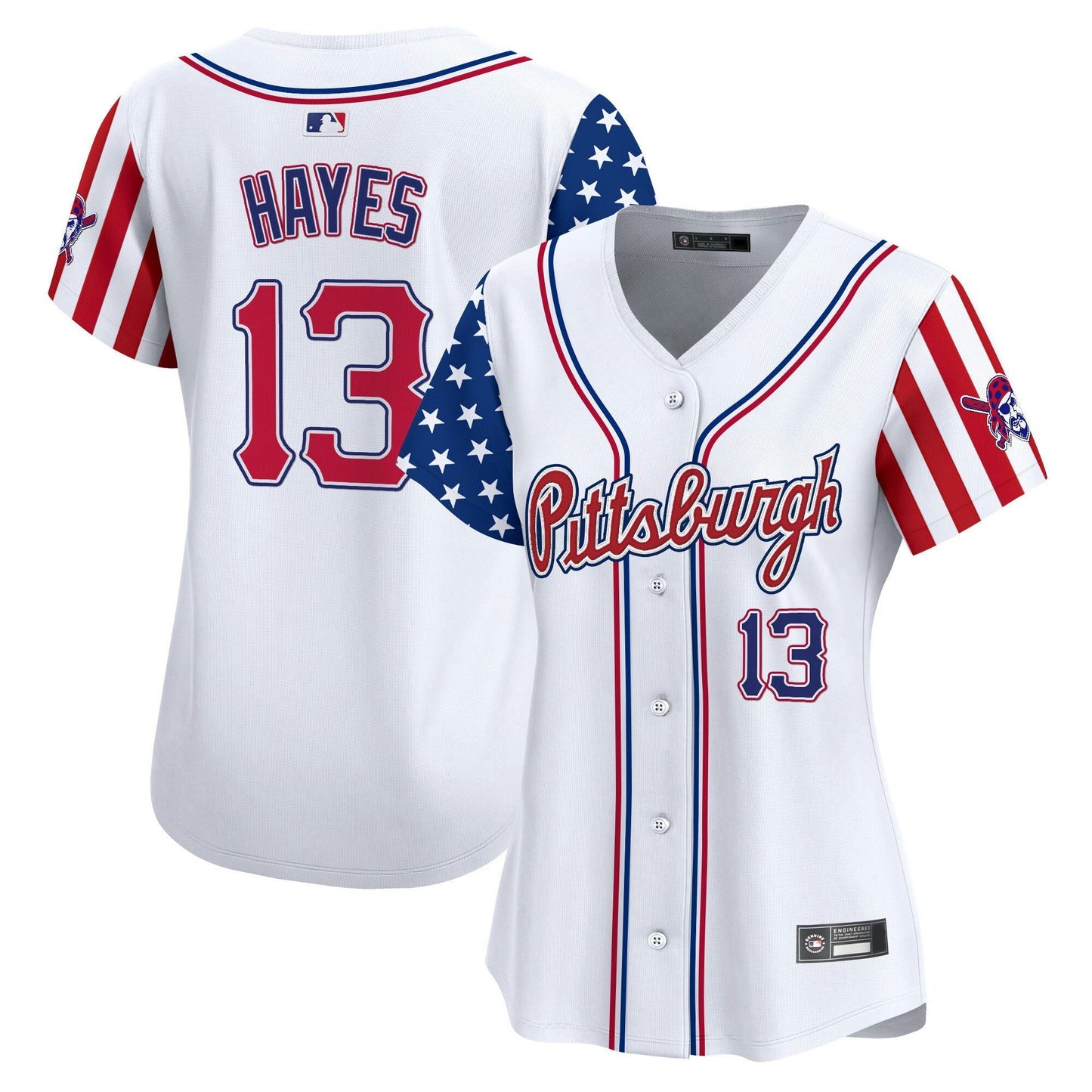 Camisa MLB Women’s Pittsburgh 2025 Independence Day Vapor Premier Limited Jersey