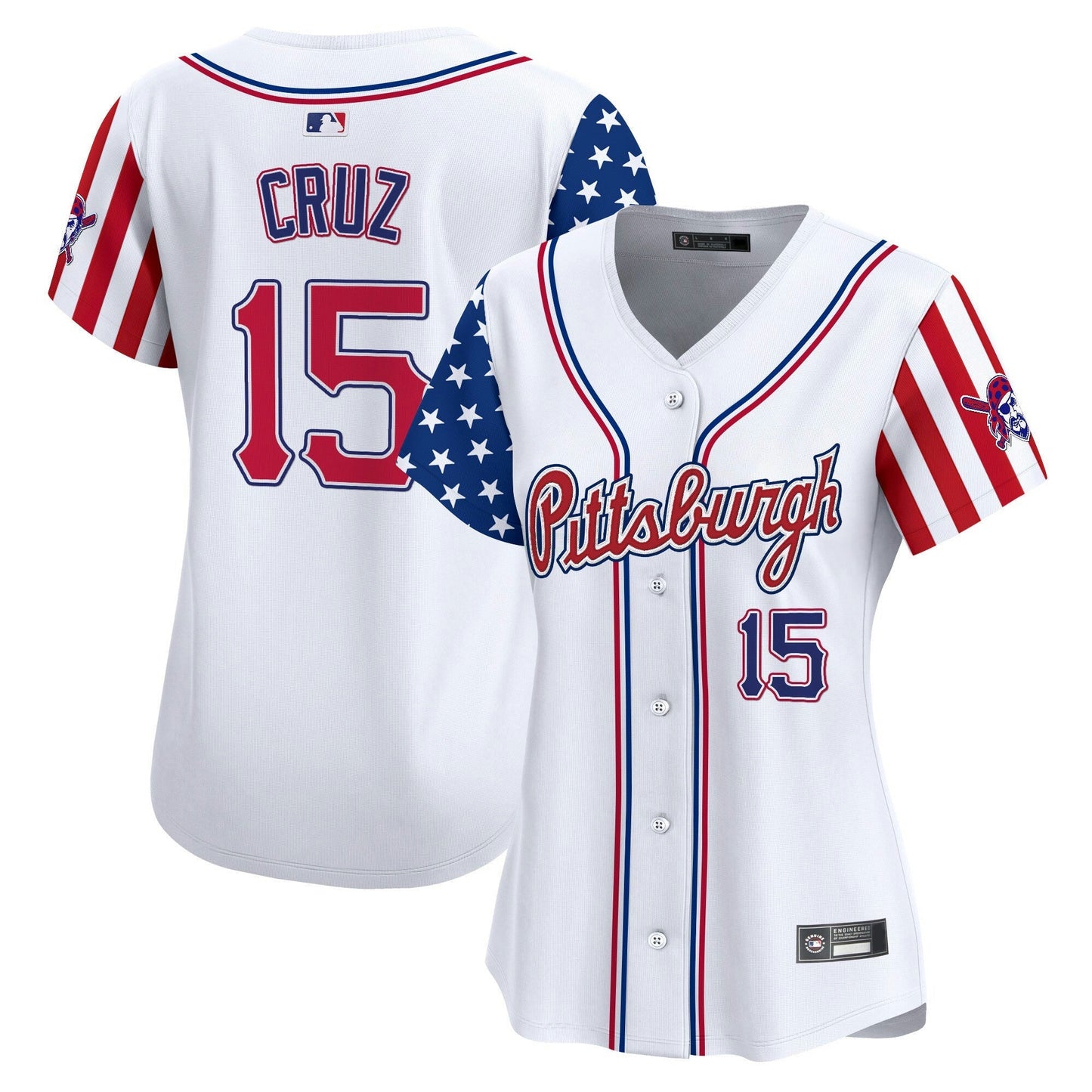 Camisa MLB Women’s Pittsburgh 2025 Independence Day Vapor Premier Limited Jersey