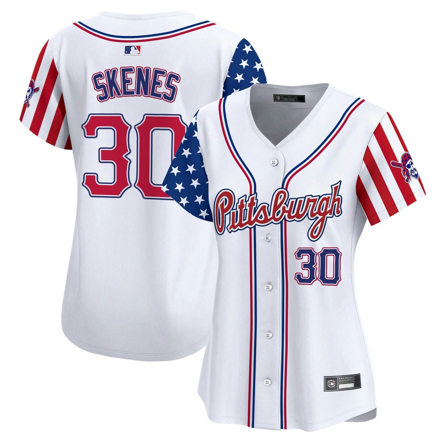 Camisa MLB Women’s Pittsburgh 2025 Independence Day Vapor Premier Limited Jersey