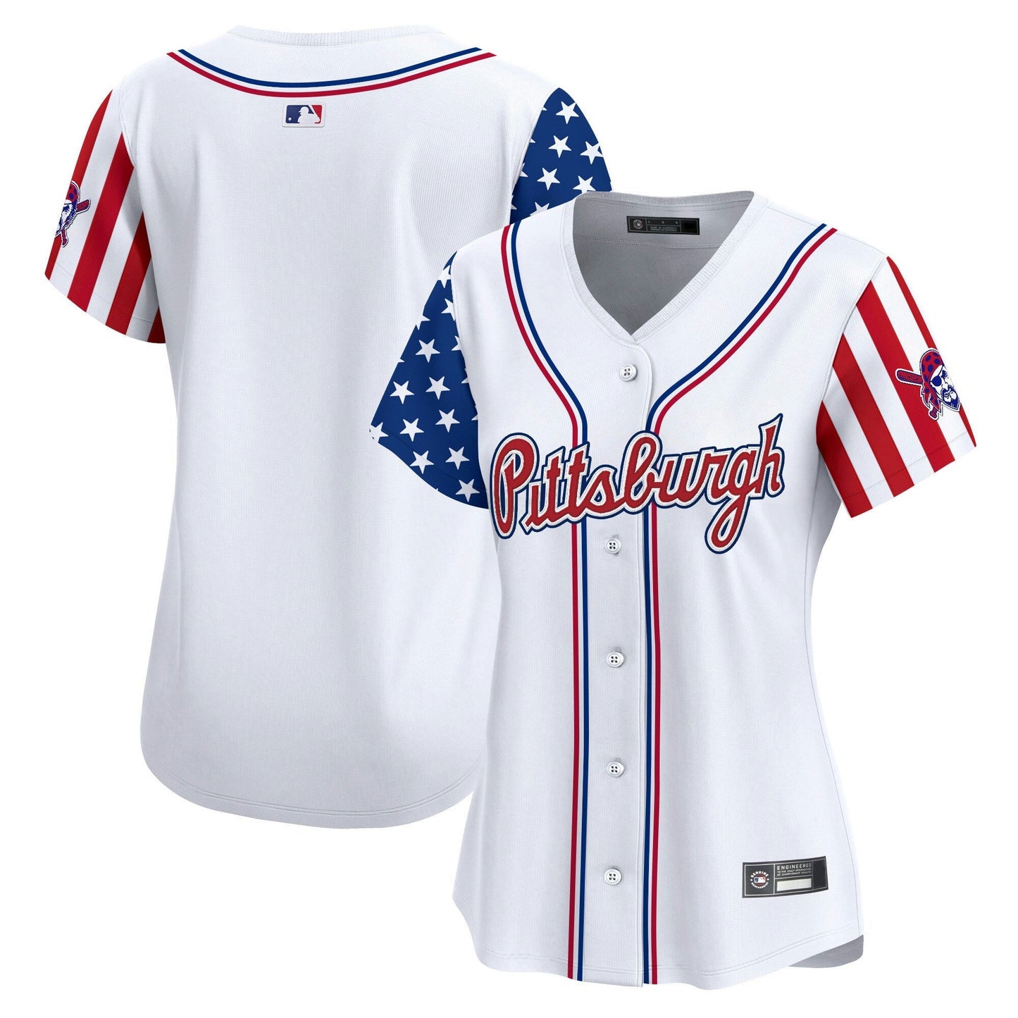 Camisa MLB Women’s Pittsburgh 2025 Independence Day Vapor Premier Limited Jersey