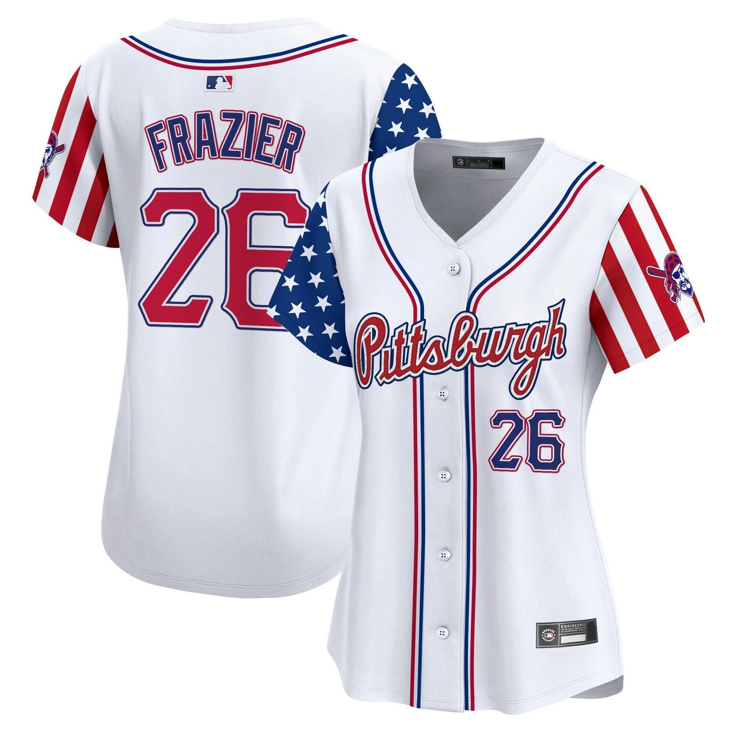 Camisa MLB Women’s Pittsburgh 2025 Independence Day Vapor Premier Limited Jersey
