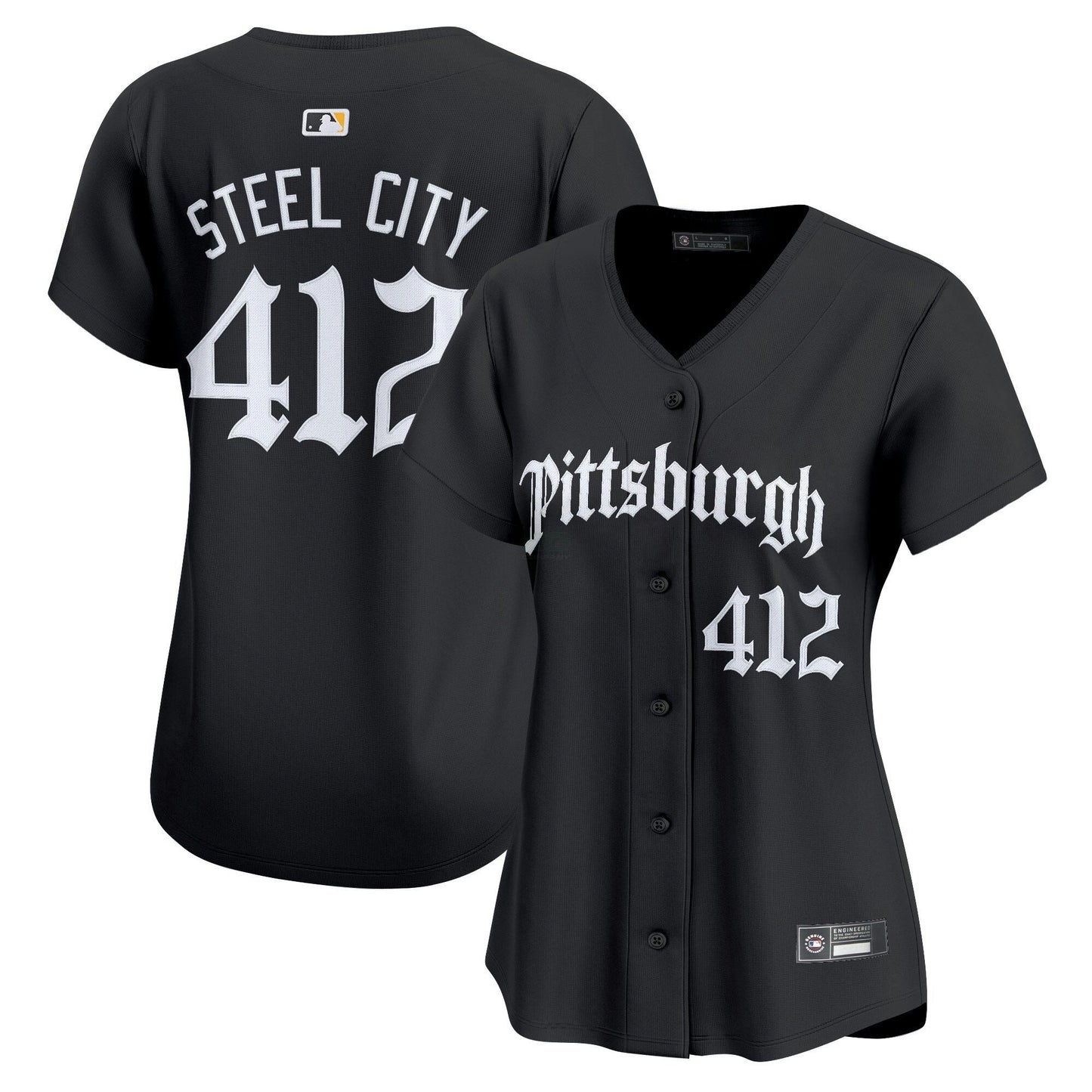 Camisa MLB Women’s Pittsburgh ‘Gothic Steel City Edition’ Vapor Premier Limited Jersey