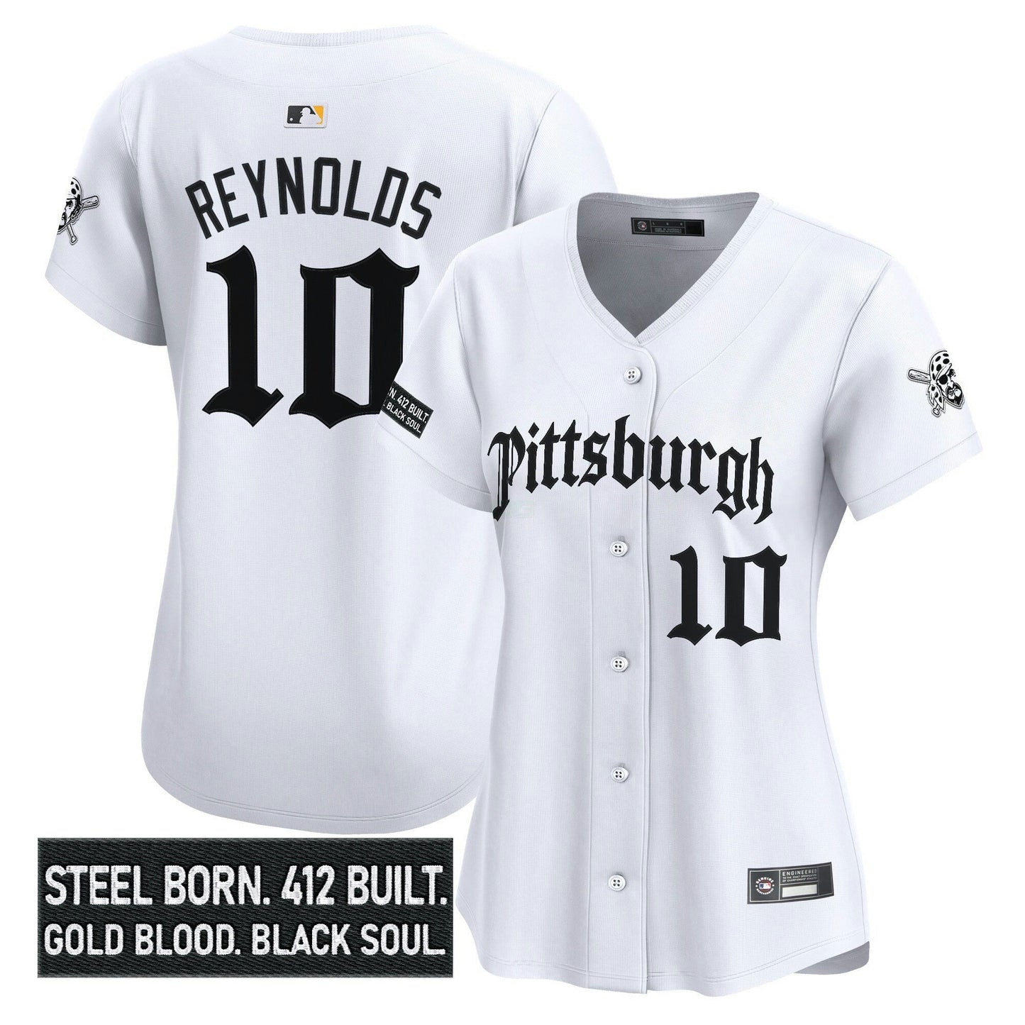 Camisa MLB Women’s Pittsburgh ‘Gothic Steel City Edition’ Vapor Premier Limited Jersey
